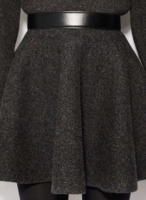Shetland wool skater skirt - maison-alaia.com