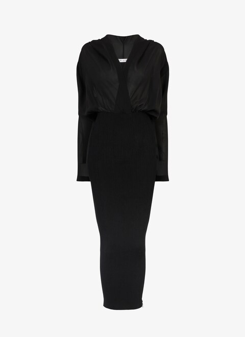 Knit and silk dress - maison-alaia.com