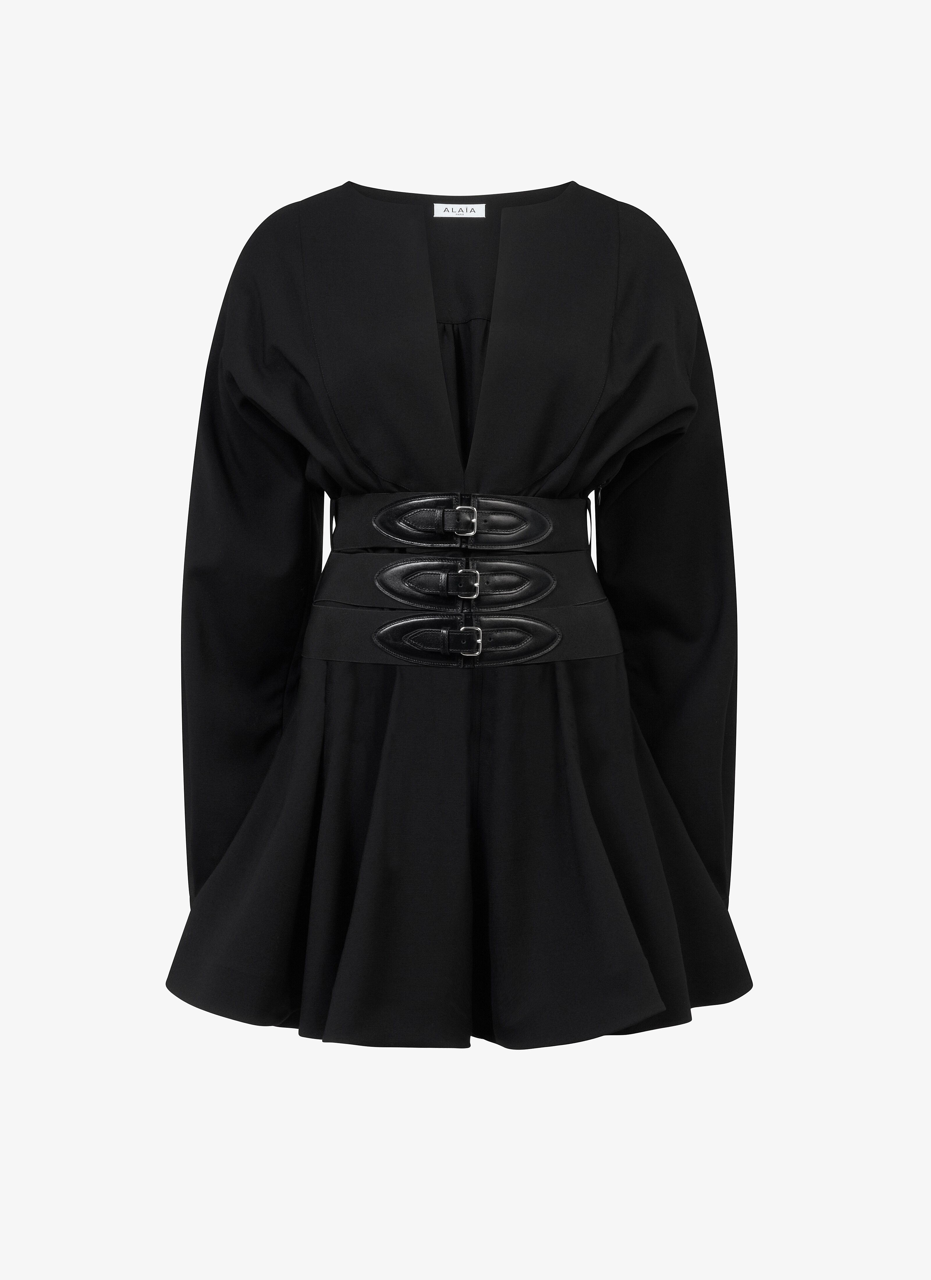 Wool buckle dress maison-alaia.com
