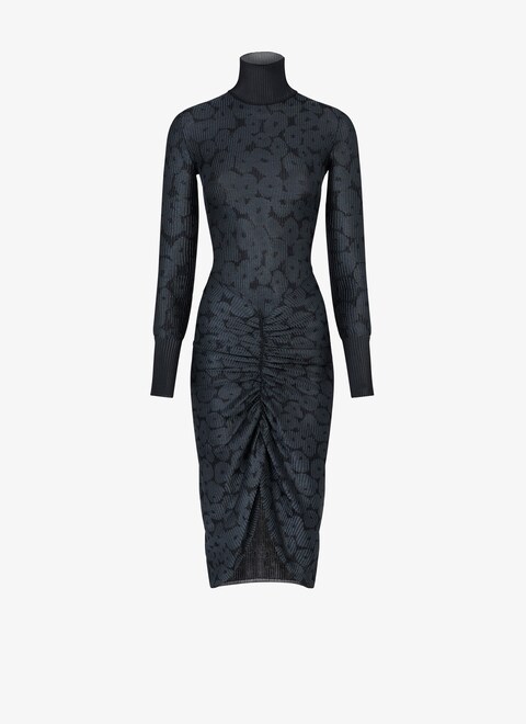 Jacquard draped dress   - maison-alaia.com