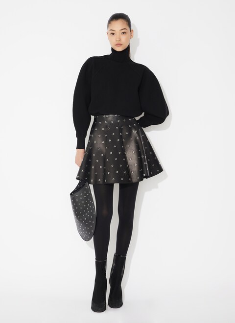 Wool rib high neck jumper - maison-alaia.com