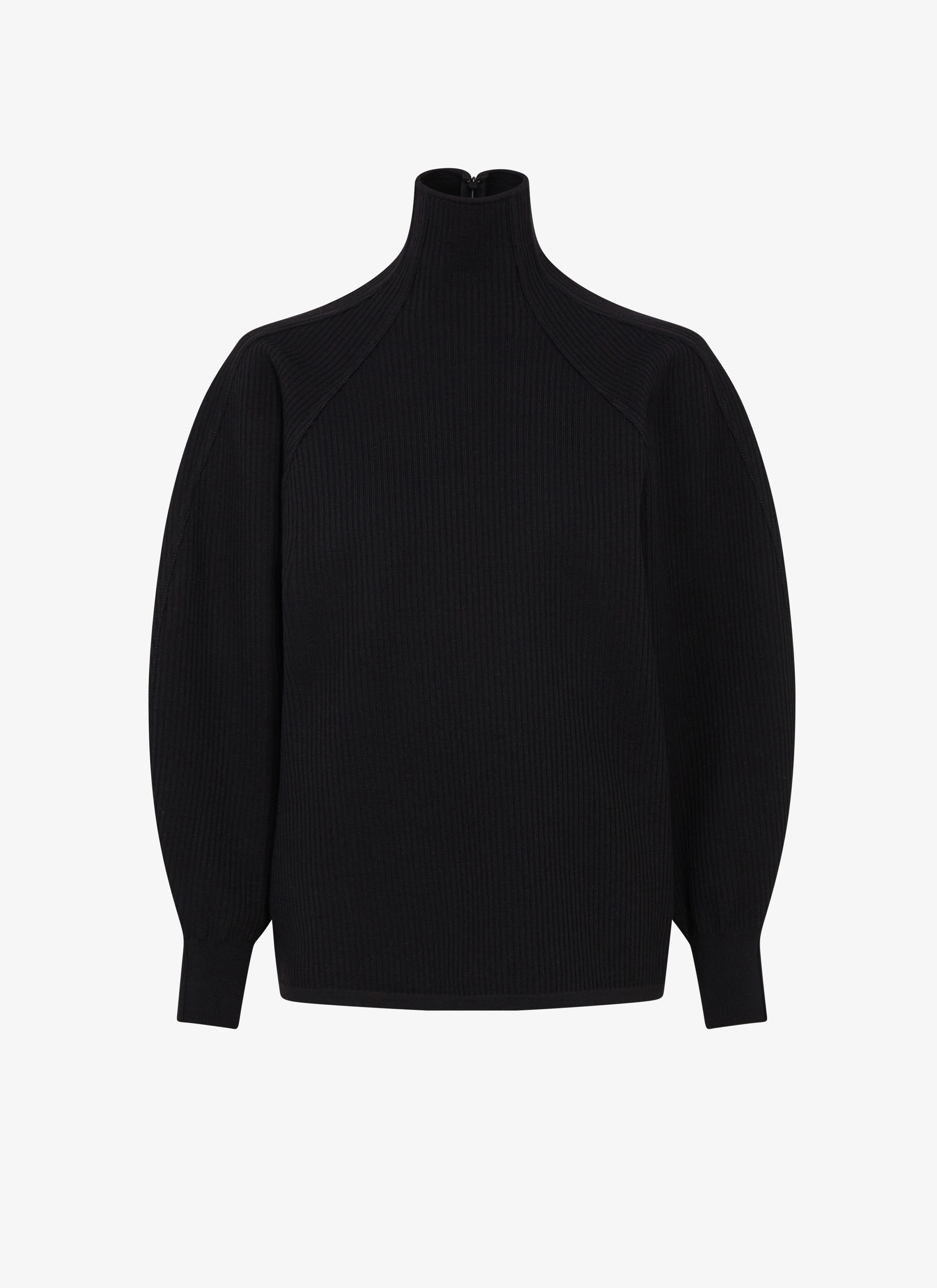 Wool rib high neck jumper maison-alaia.com