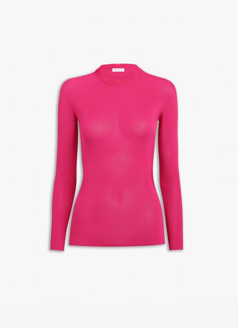 LONG SLEEVE JERSEY TOP - maison-alaia.com