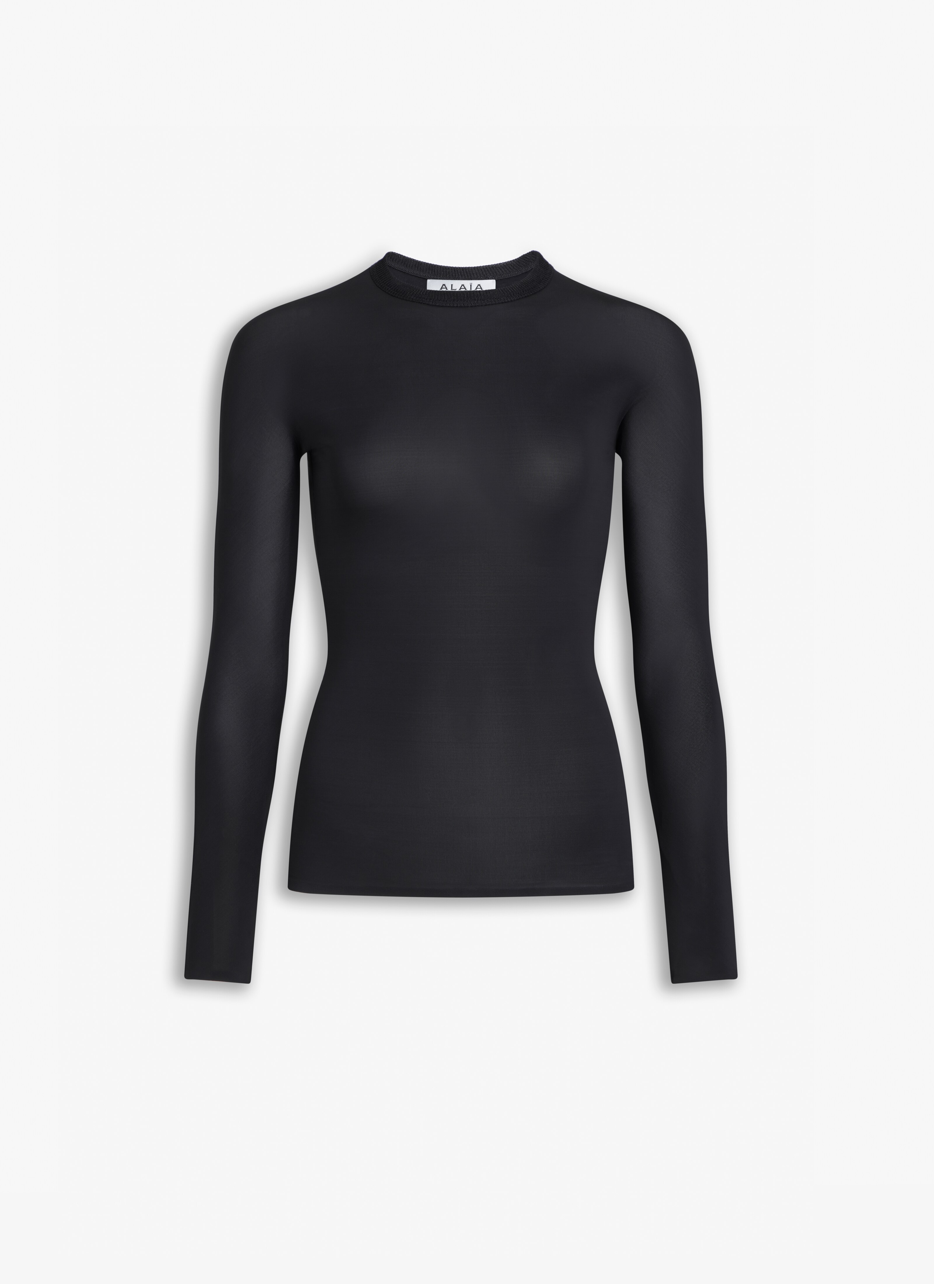LANGÄRMELIGES JERSEY-TOP maison-alaia.com