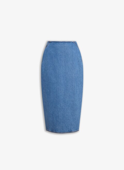 PENCIL DENIM SKIRT - maison-alaia.com