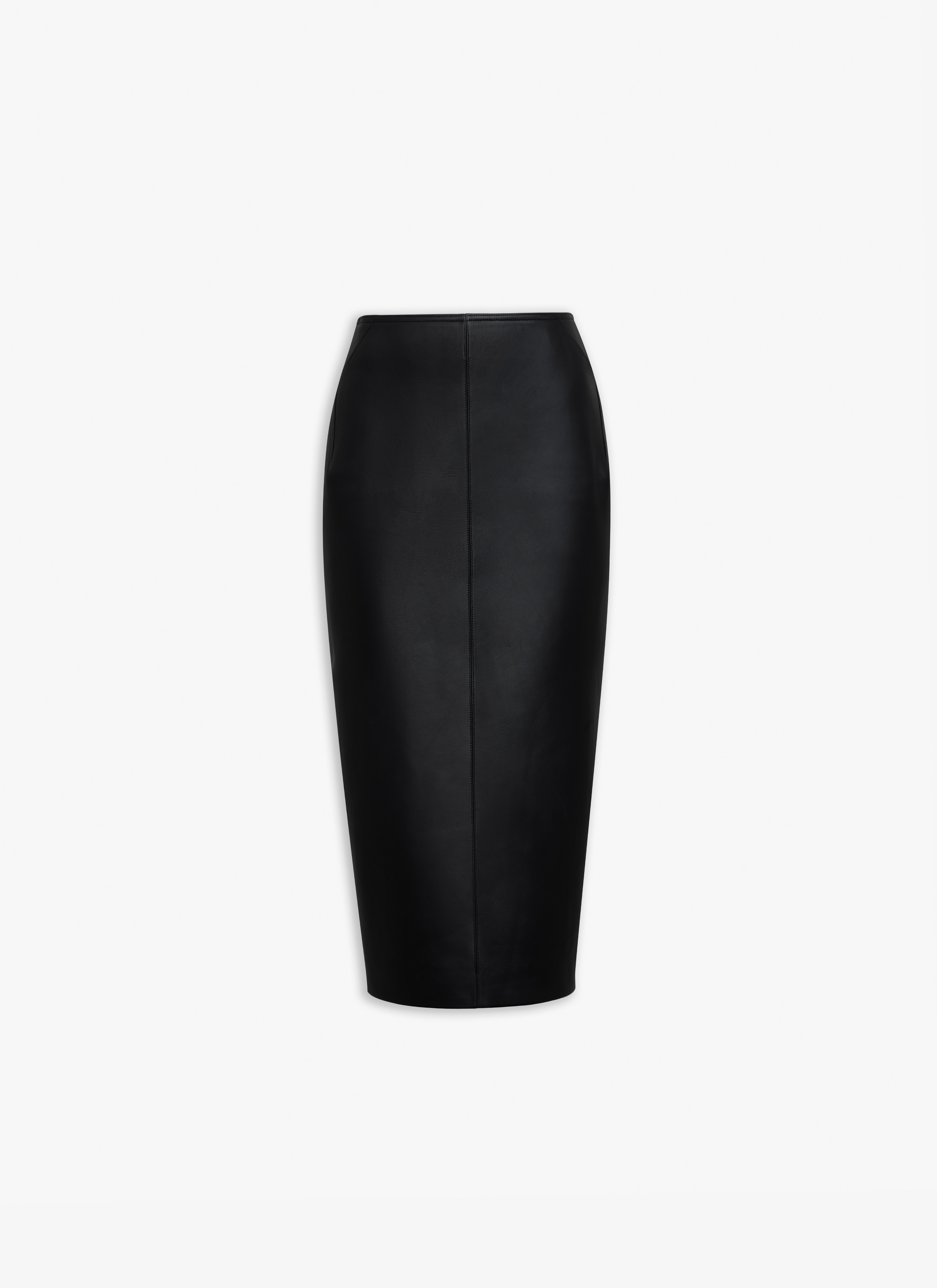 ALAÏA Women's Black PENCIL LEATHER SKIRT