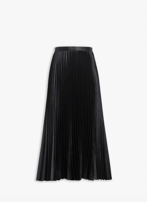 CROCODILE SATIN MIDI SKIRT - maison-alaia.com