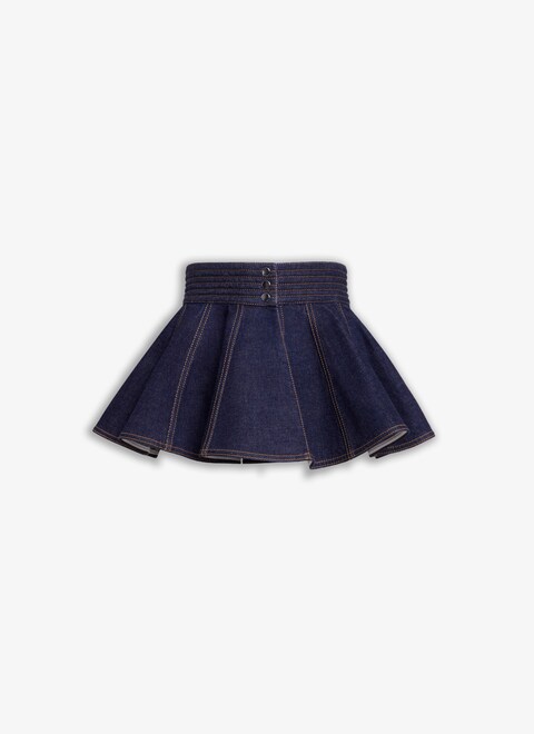 BRUT DENIM SKIRT BELT - maison-alaia.com