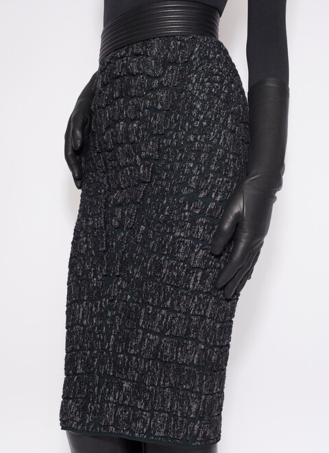 PENCIL CROCO SKIRT - maison-alaia.com