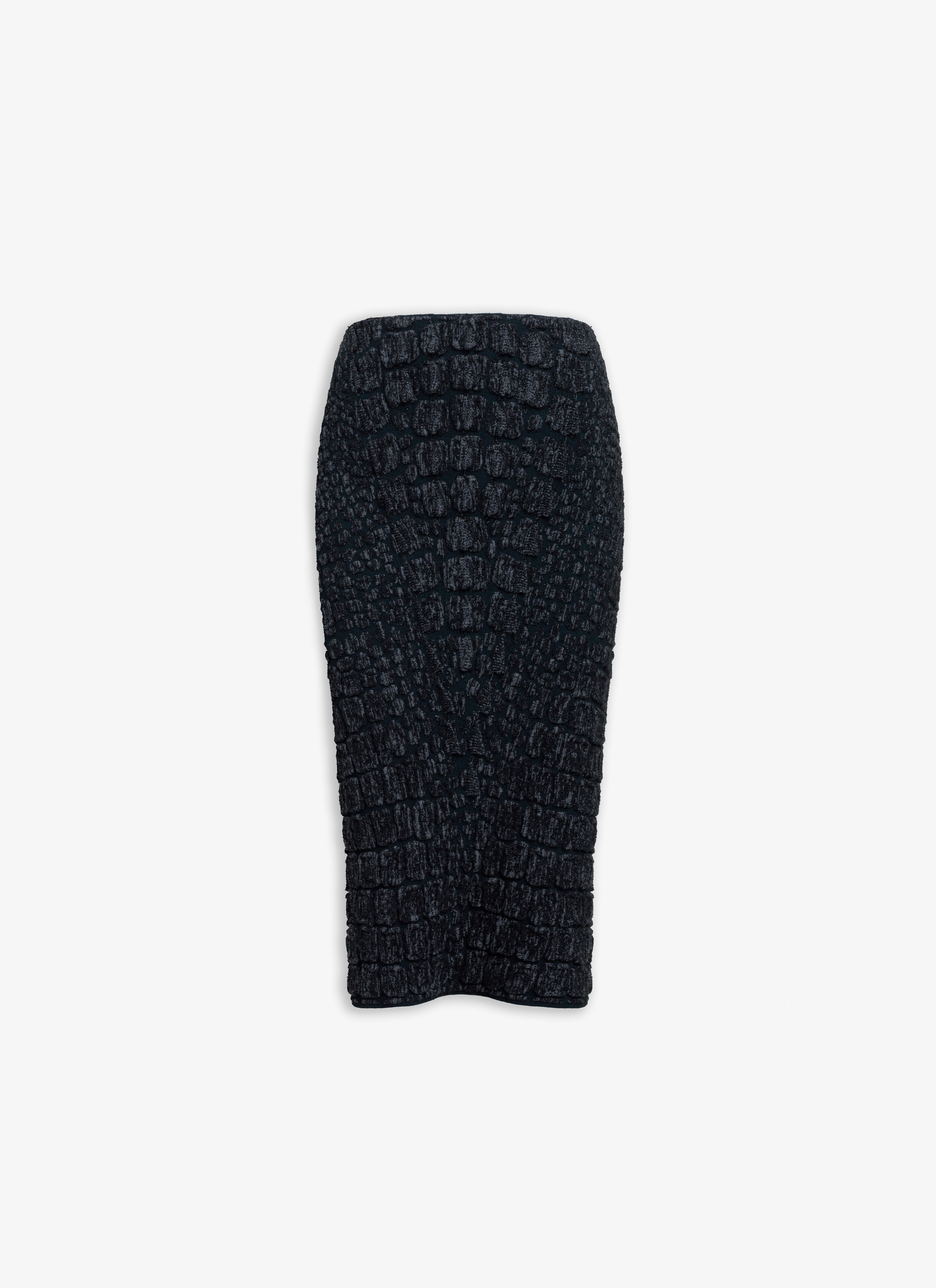 PENCIL CROCO SKIRT - maison-alaia.com