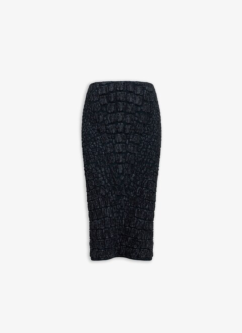 PENCIL CROCO SKIRT - maison-alaia.com