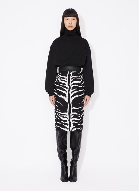 PENCIL ANIMAL KNIT SKIRT - maison-alaia.com