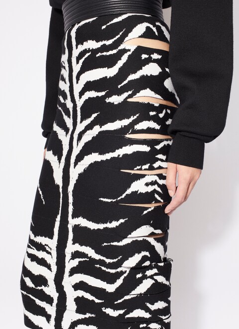 PENCIL ANIMAL KNIT SKIRT - maison-alaia.com