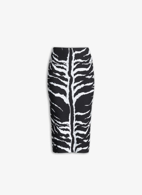 PENCIL ANIMAL KNIT SKIRT - maison-alaia.com