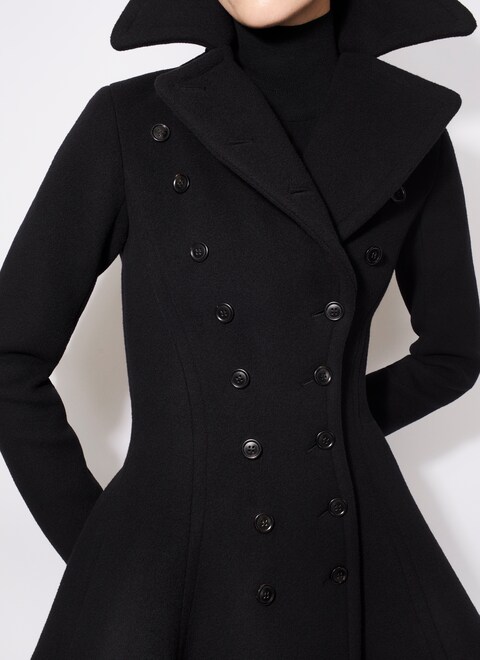 WOOL LONG PRINCESS COAT - maison-alaia.com