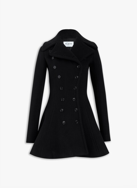 WOOL LONG PRINCESS COAT - maison-alaia.com