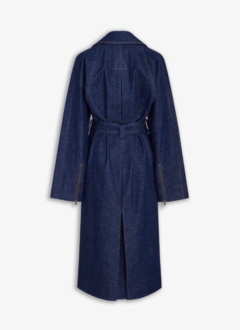 DENIM BELTED TRENCH - maison-alaia.com
