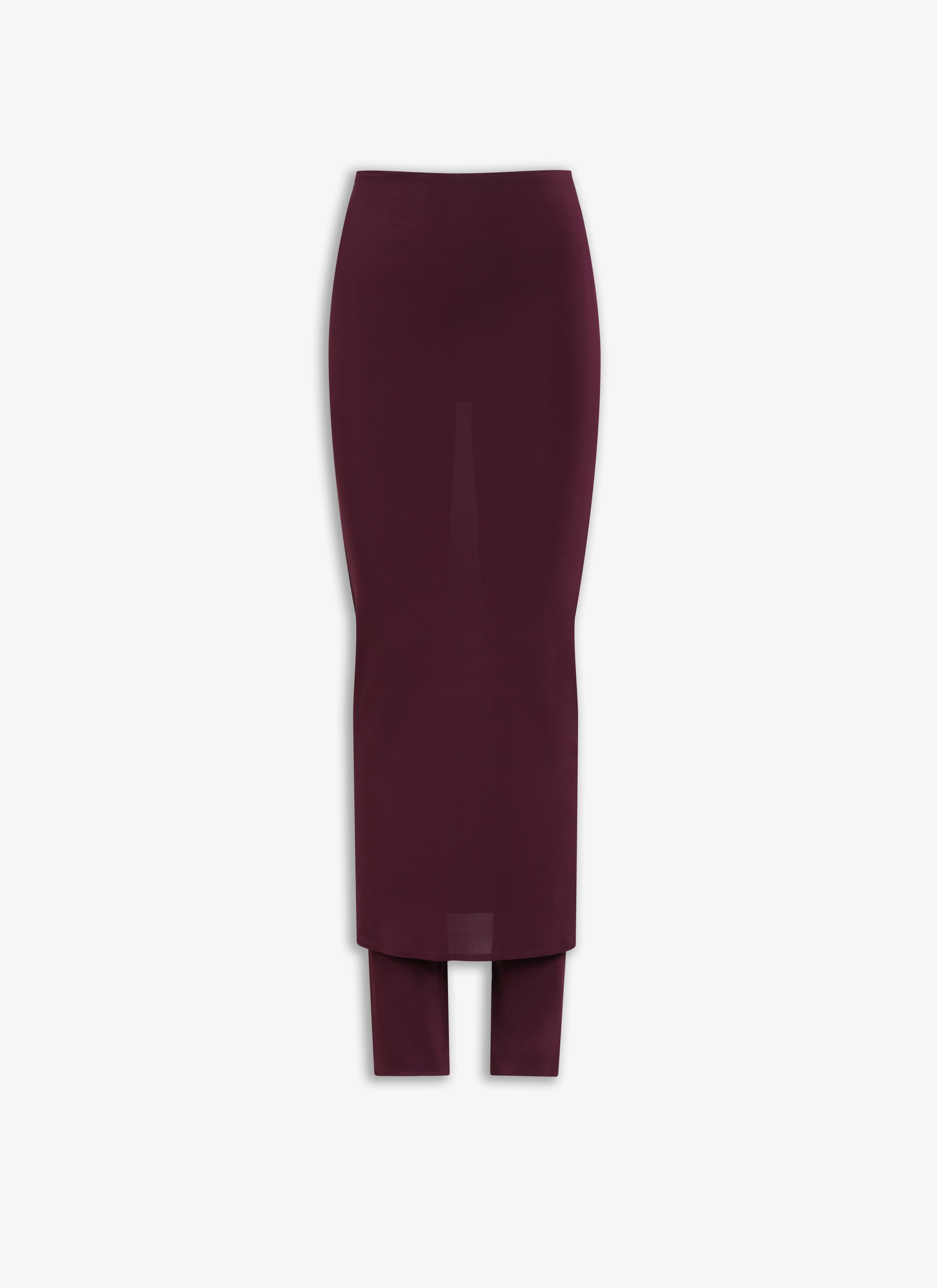 ALAÏA Women's Burgundy FLUID SKIRT PANTS