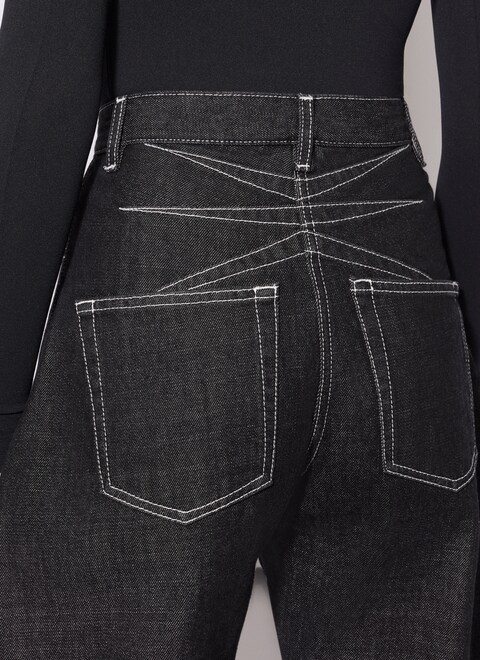 ROUND DENIM PANT - maison-alaia.com
