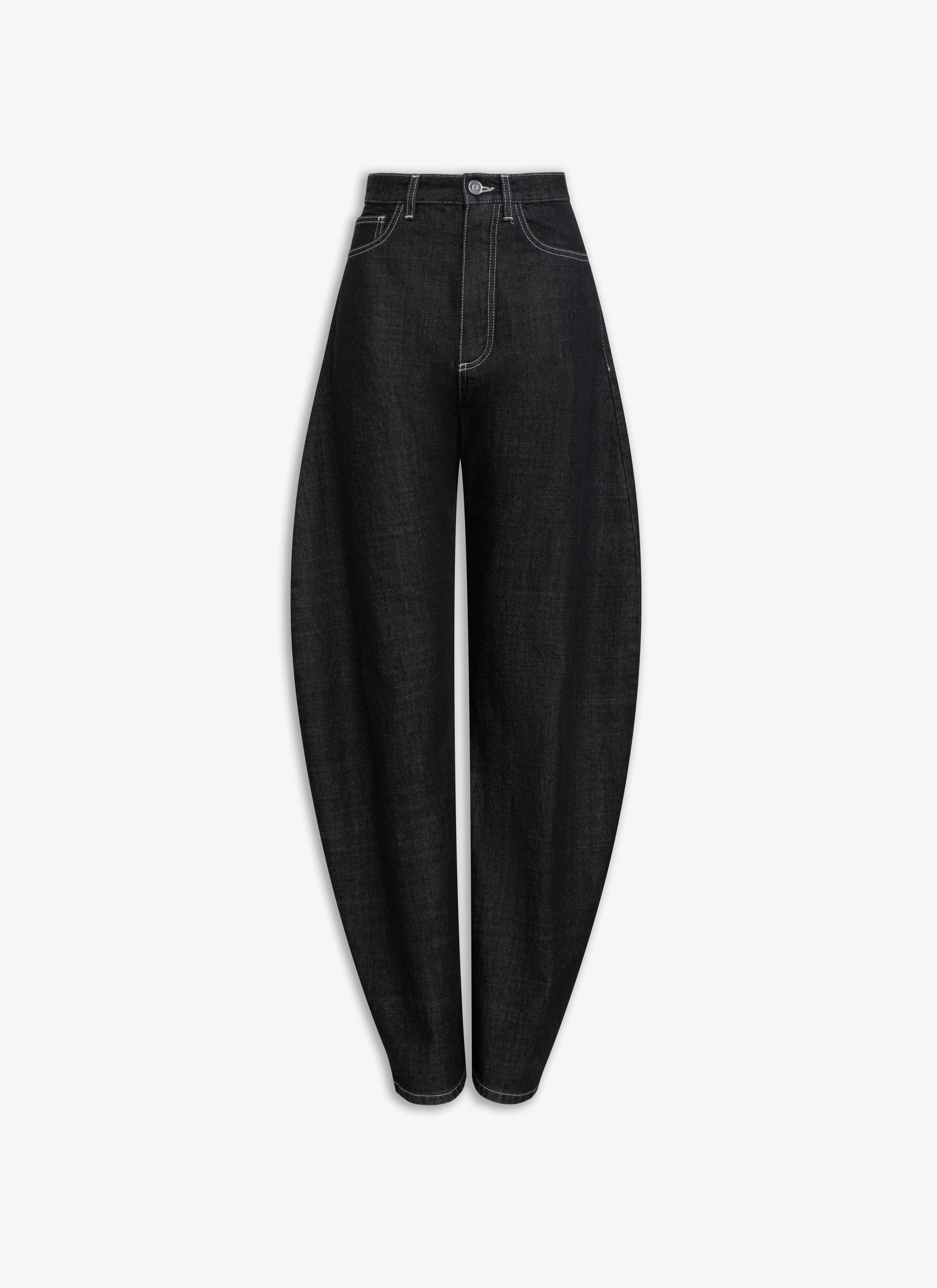 ROUND DENIM PANT - maison-alaia.com