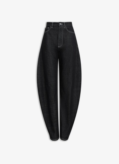ROUND DENIM PANT - maison-alaia.com