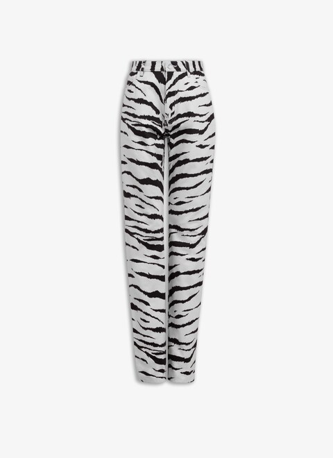 STRAIGH ANIMAL DENIM PANT - maison-alaia.com