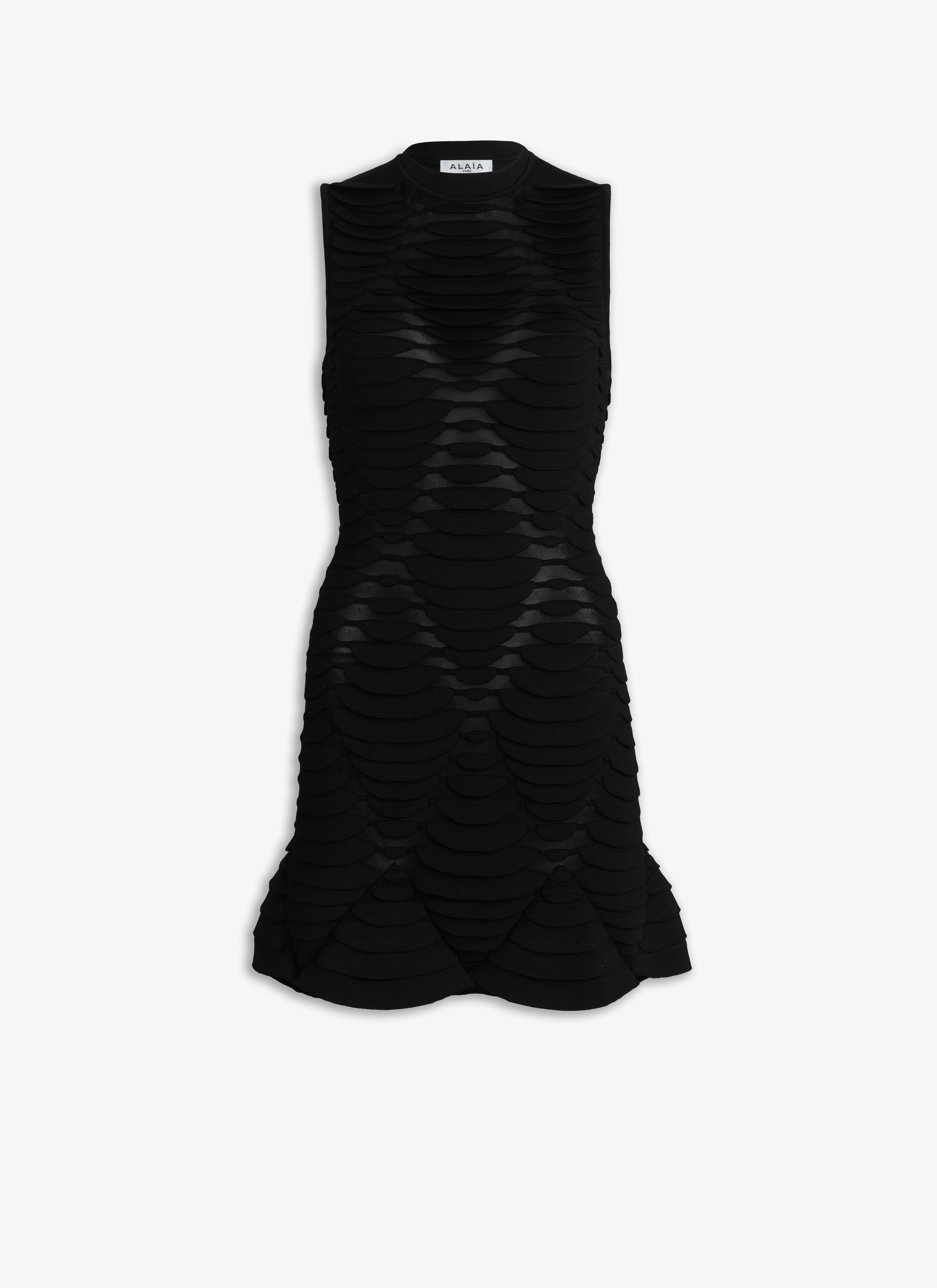 SHORT DRESS IN PYTHON KNIT  - maison-alaia.com