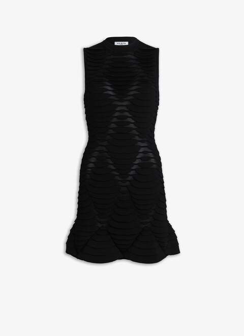 SHORT DRESS IN PYTHON KNIT  - maison-alaia.com