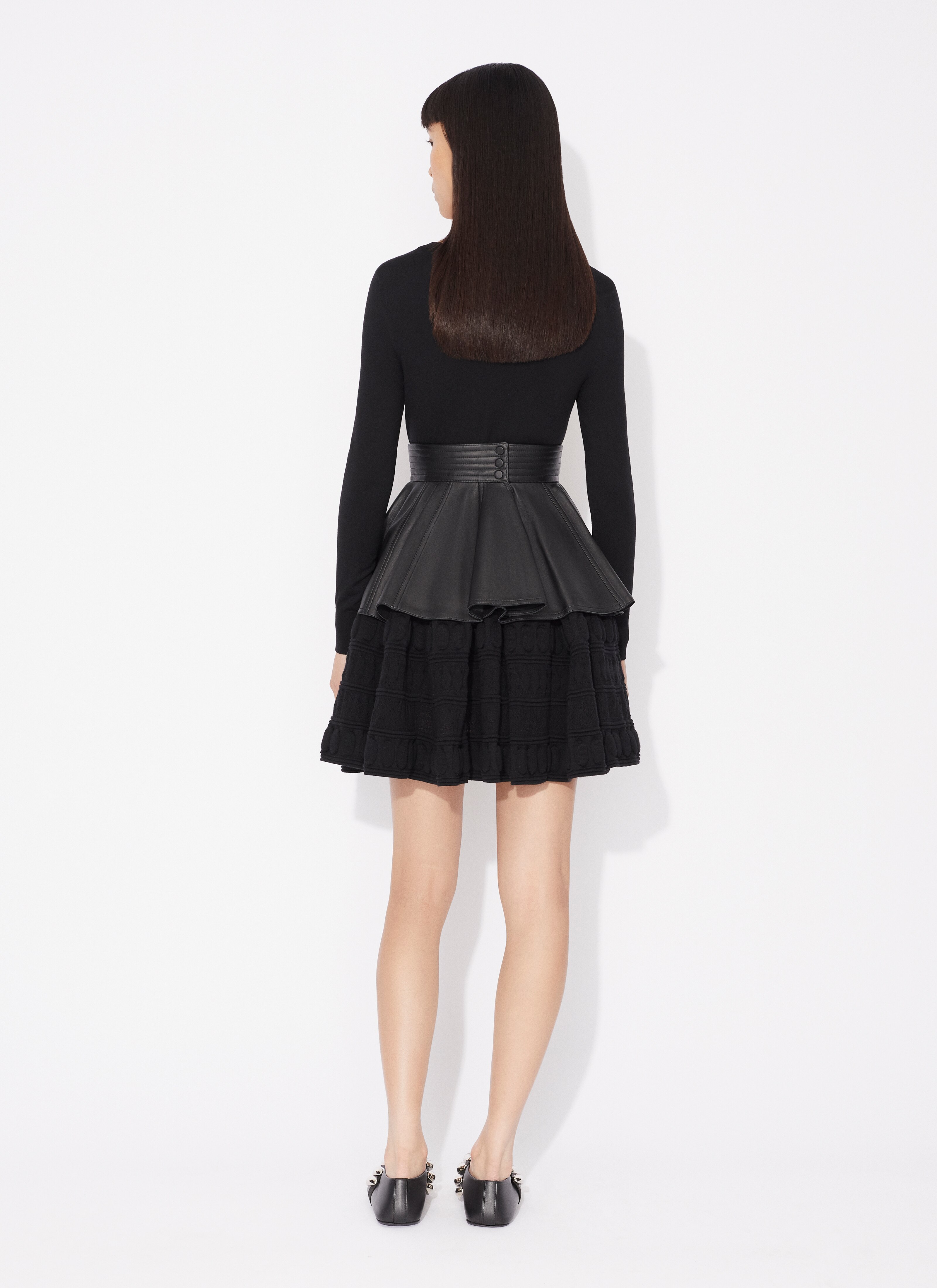 ALAÏA BLACK CRINOLINE DRESS