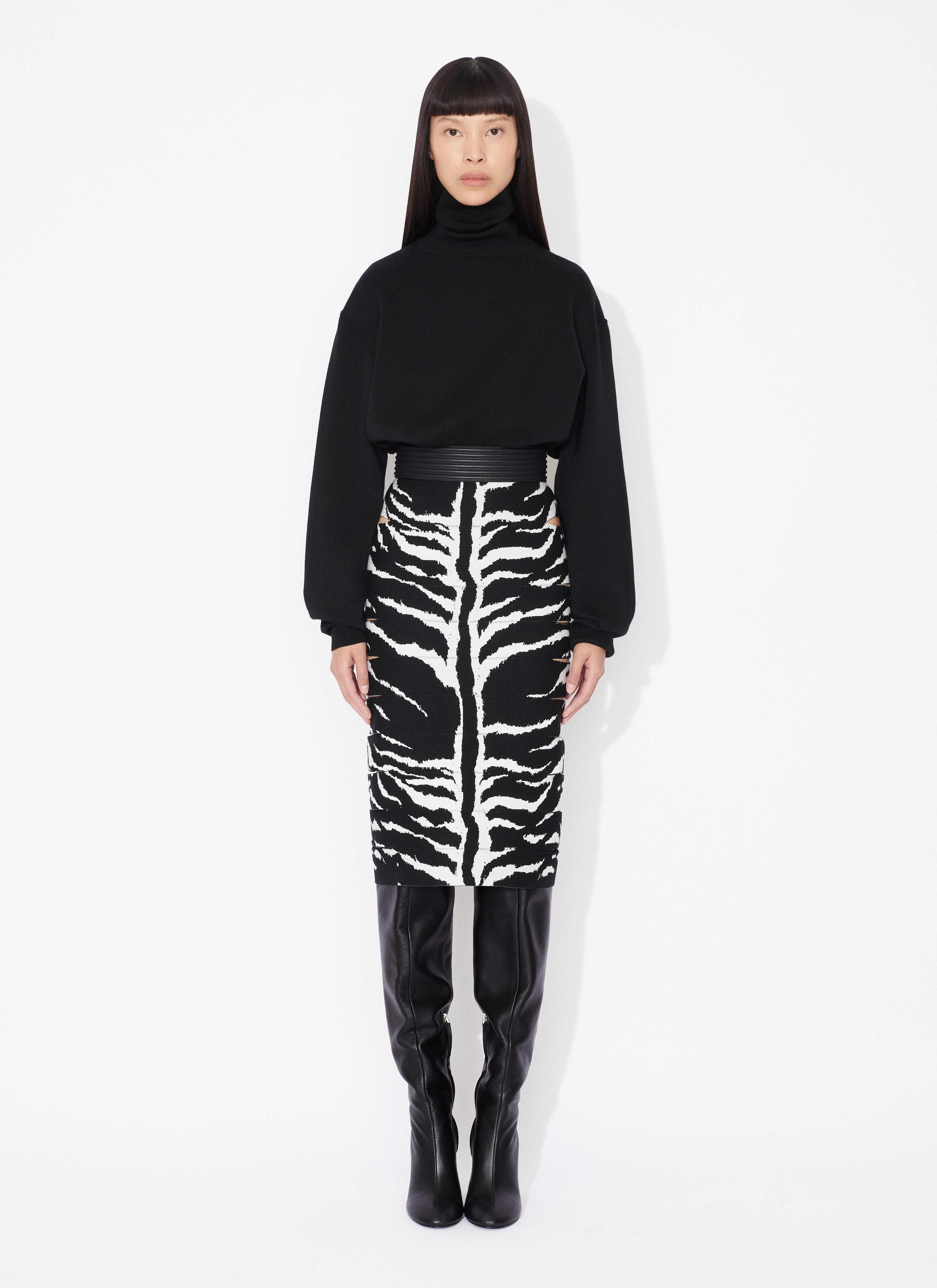 ALAÏA BLACK OVERSIZE JUMPER