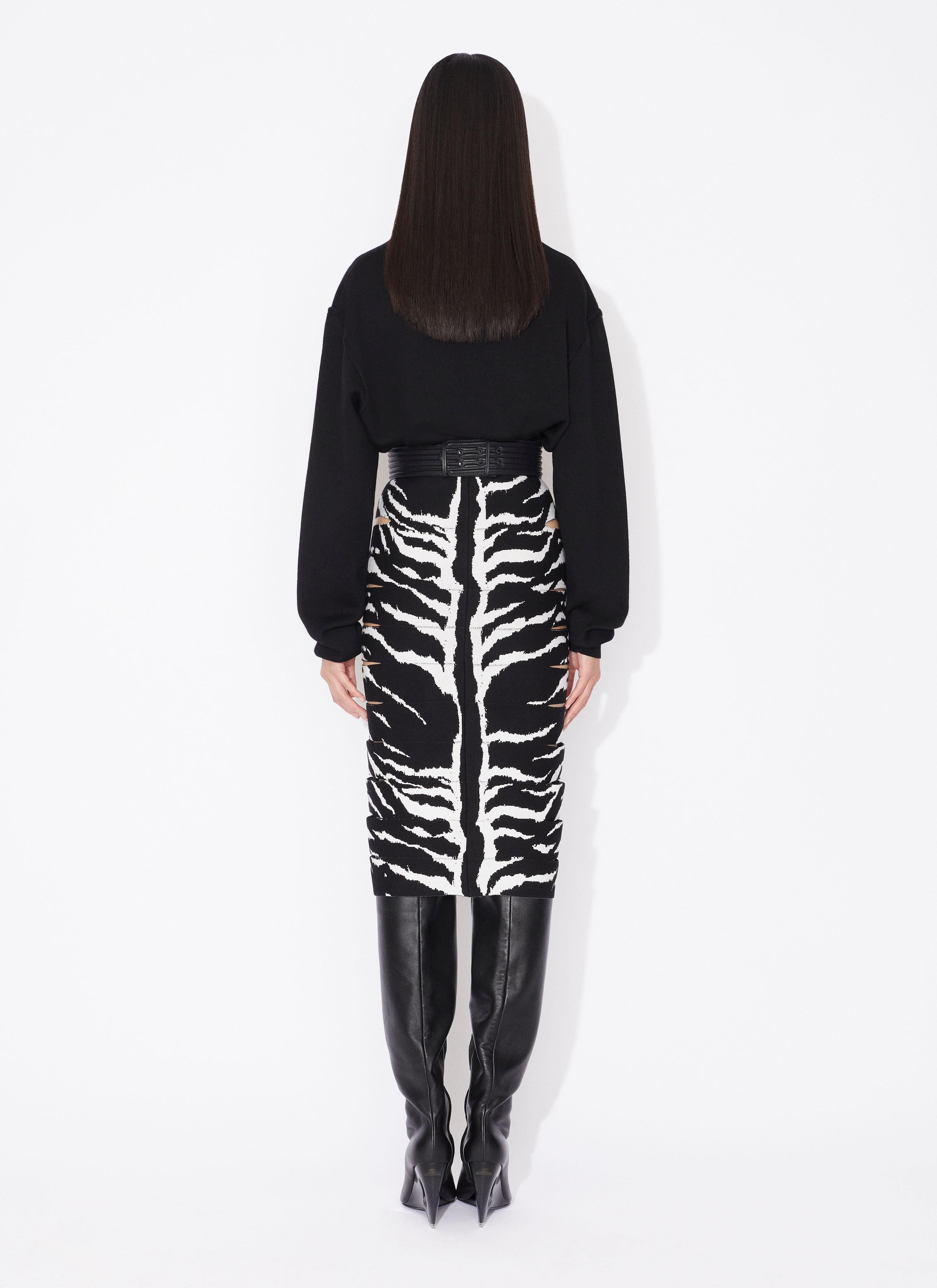 ALAÏA BLACK OVERSIZE JUMPER