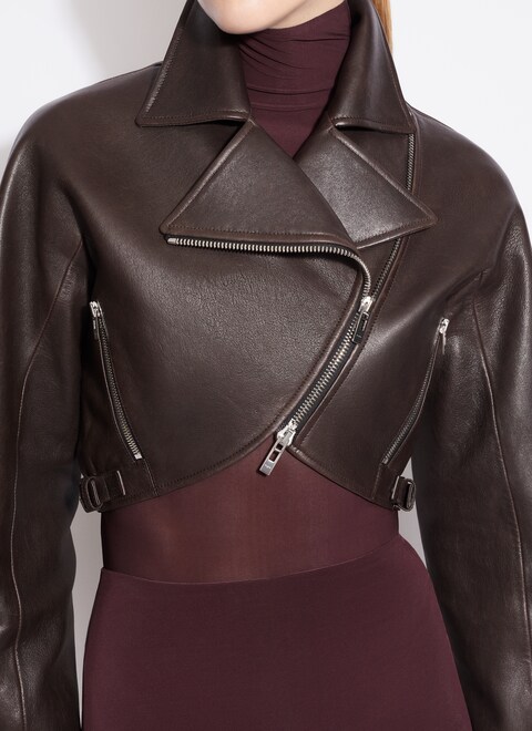 CROPPED BIKER JACKET - maison-alaia.com