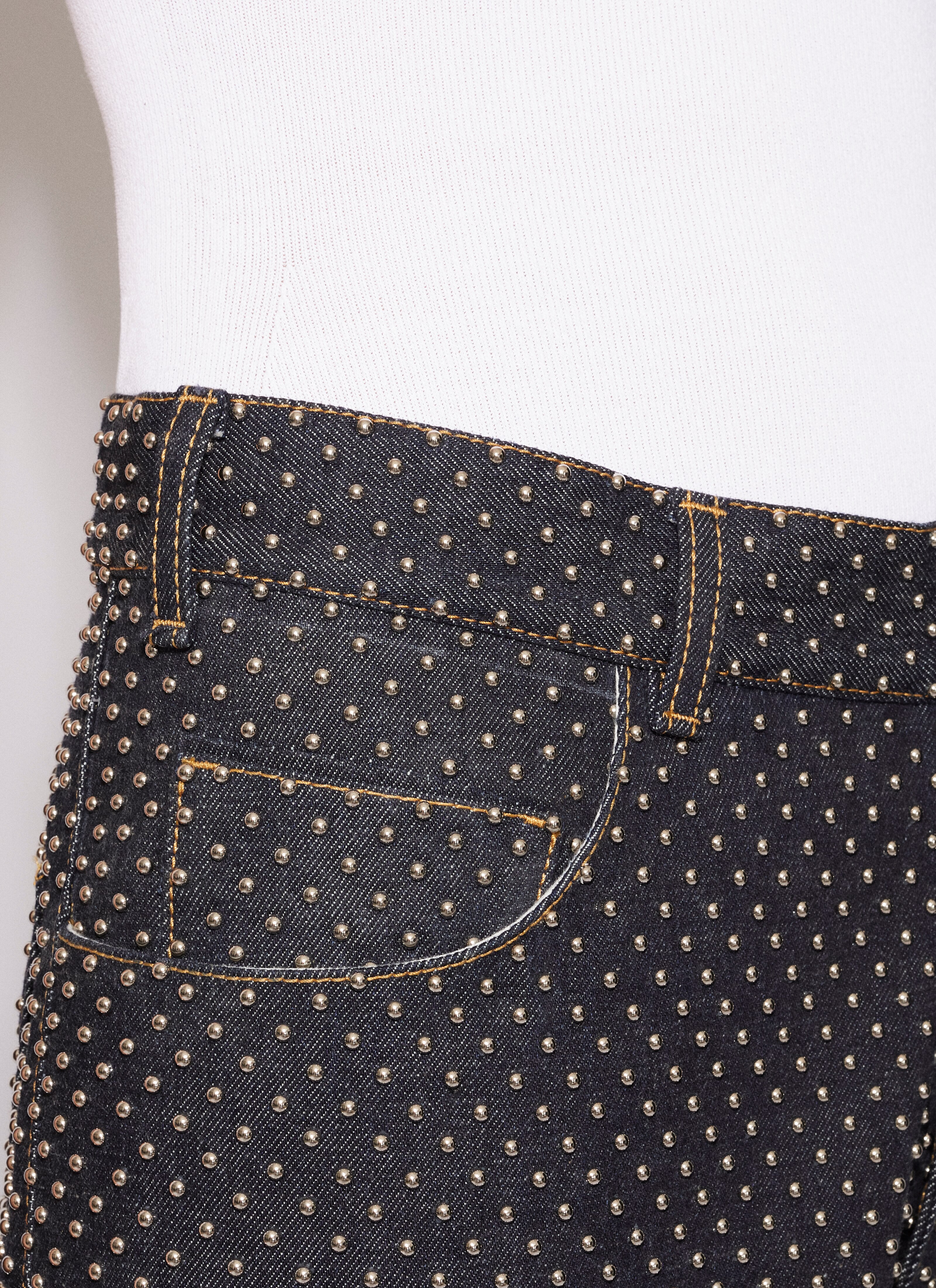 ALAÏA  STRAIGHT DENIM PANT
