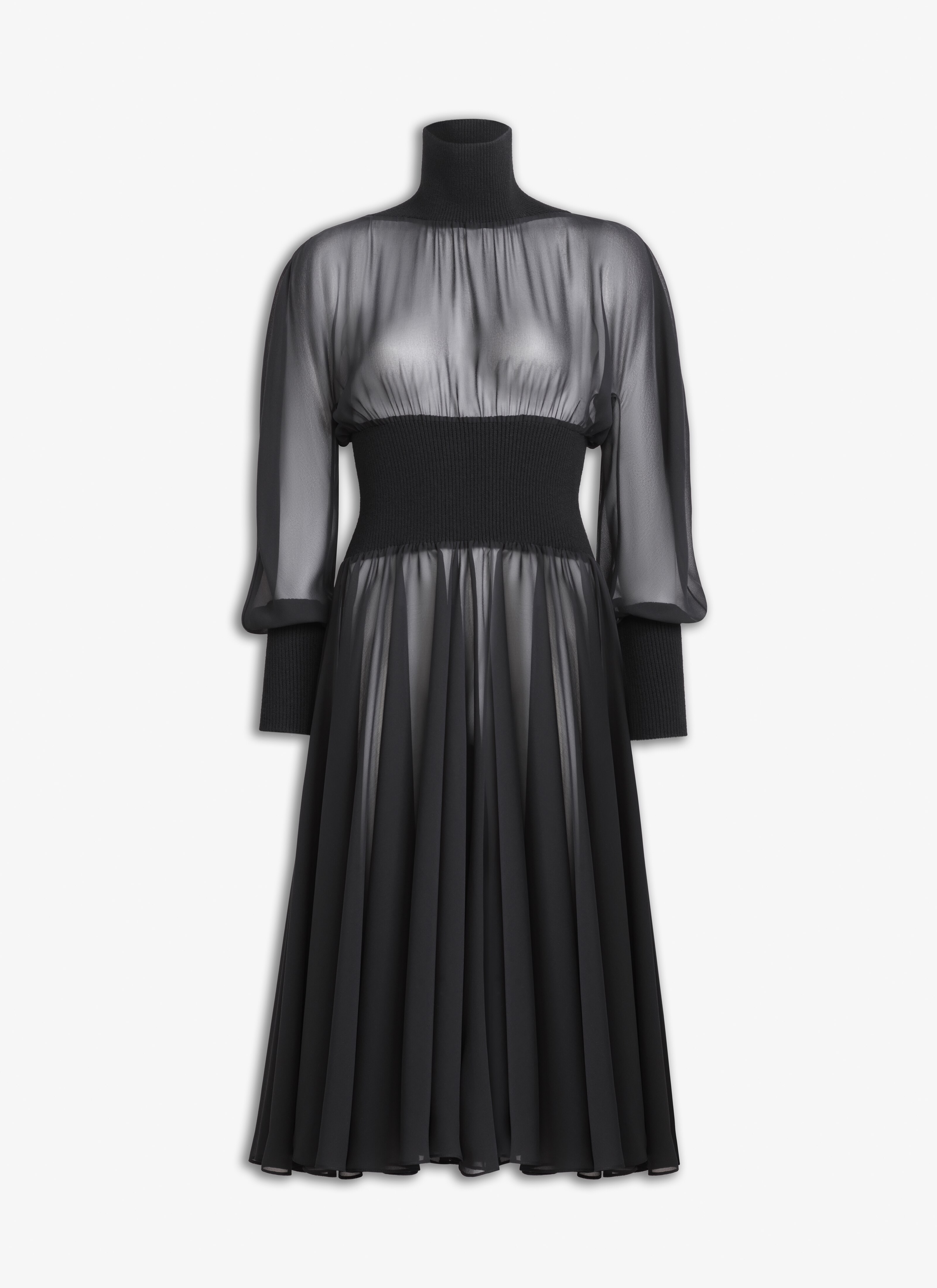 ALAÏA  RIB BELT DRESS