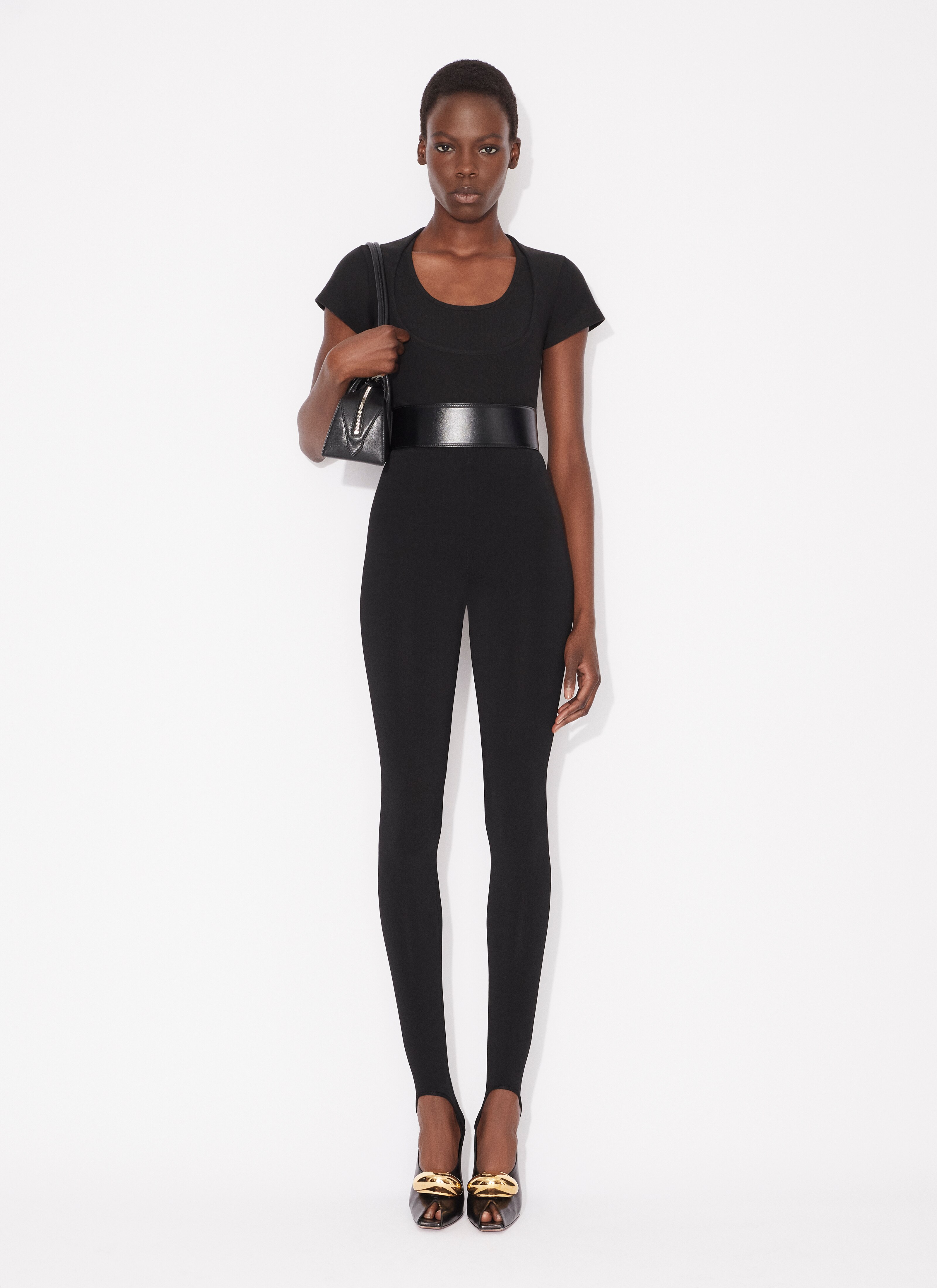 ALAÏA BLACK STRETCH LEGGING
