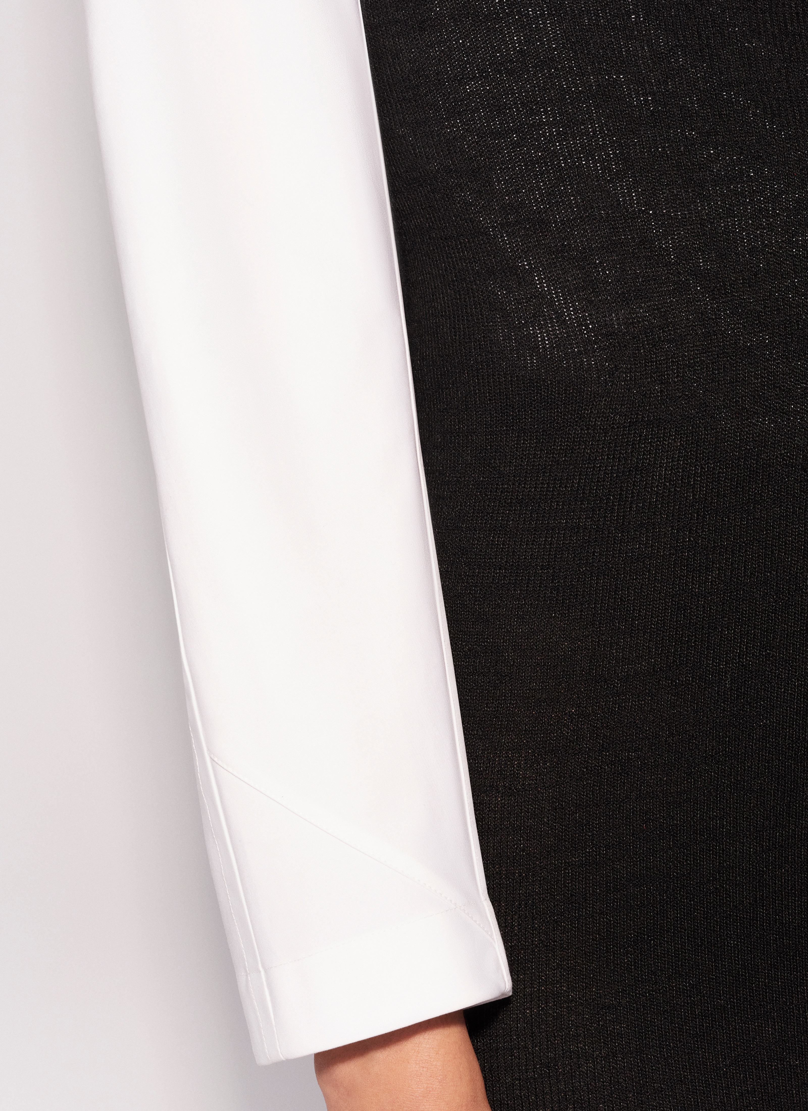 ALAÏA BODY CINTRÉ EN POPELINE BLANC OPTIQUE