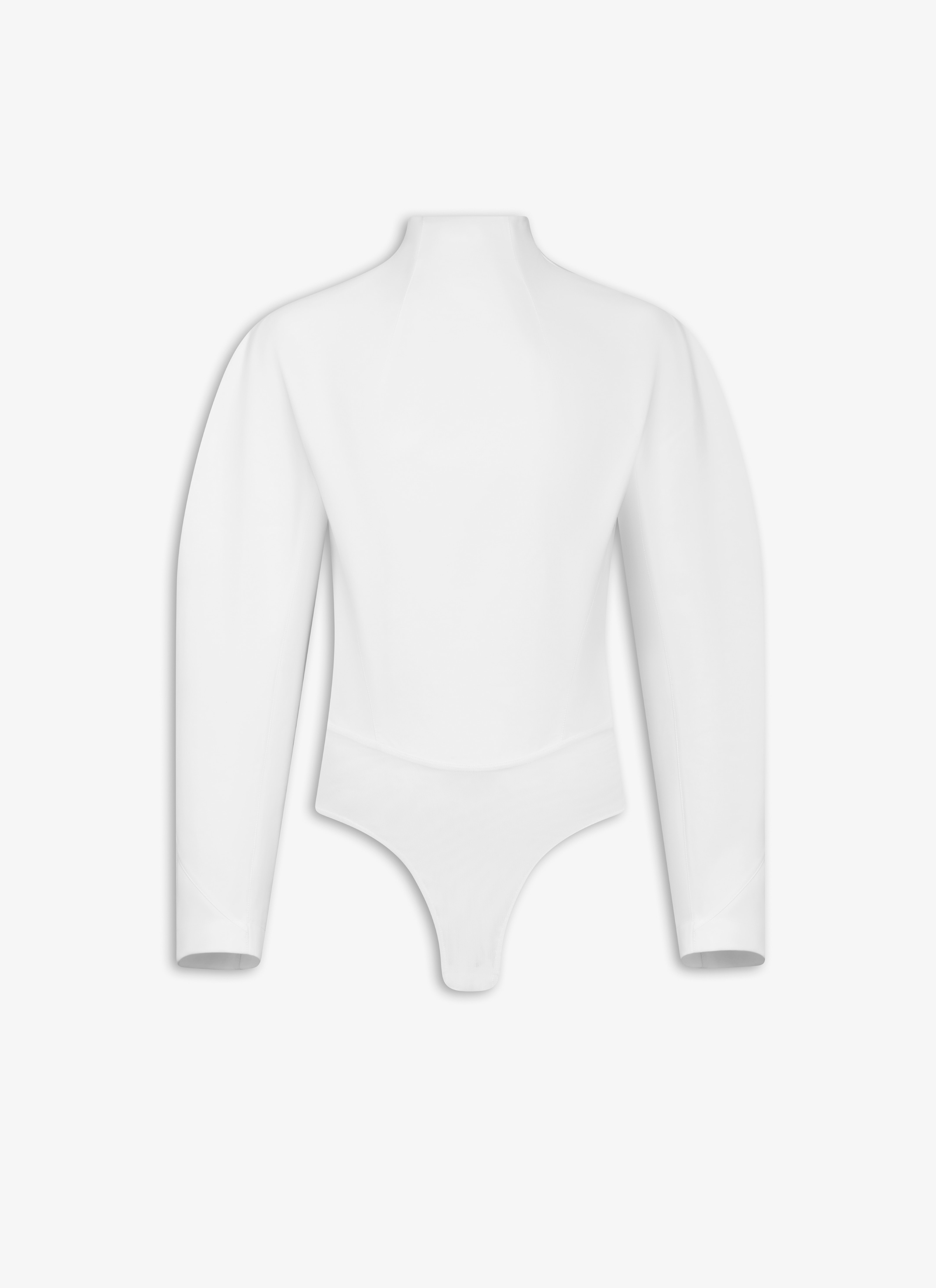 ALAÏA BODY CINTRÉ EN POPELINE BLANC OPTIQUE
