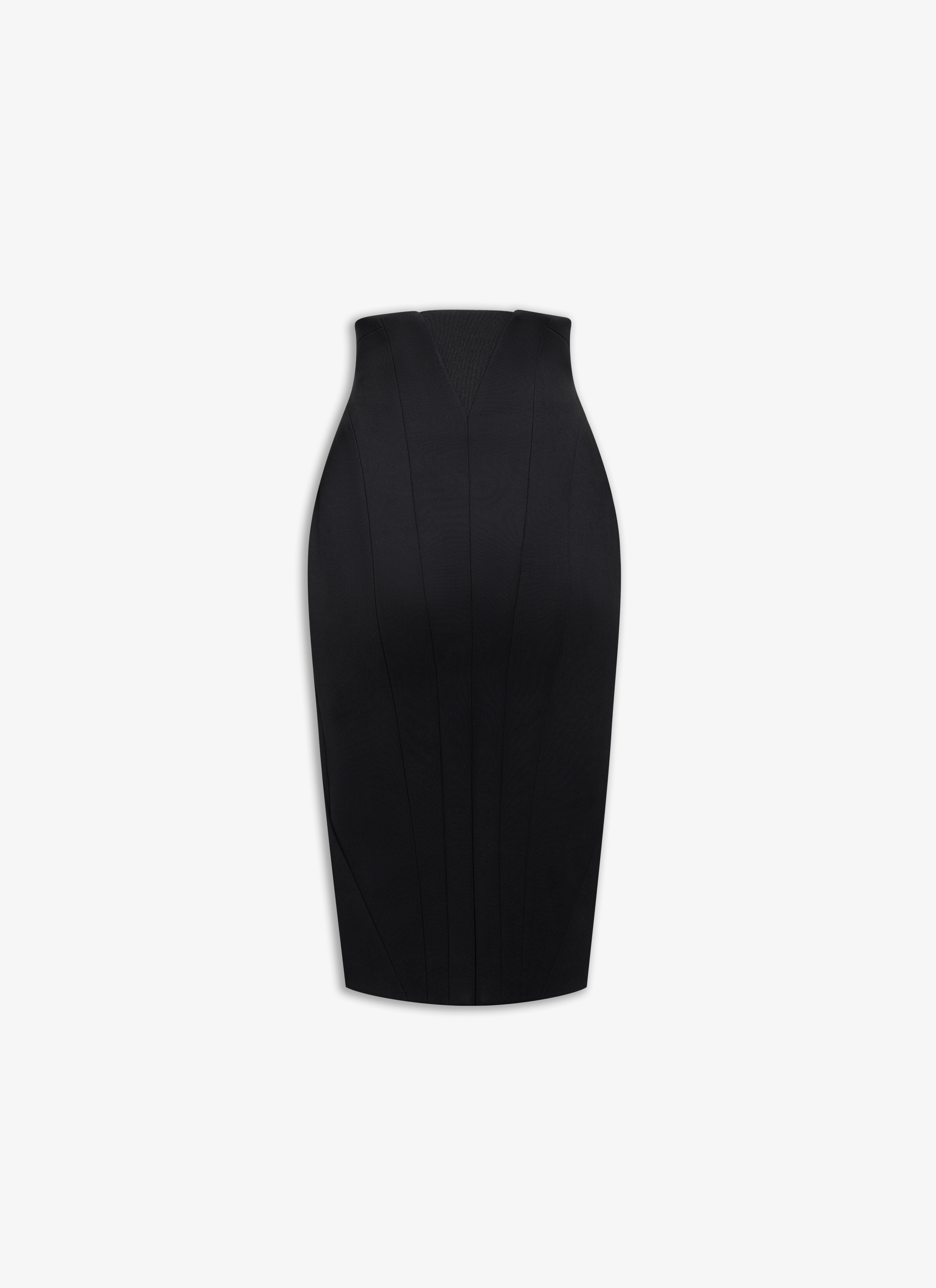 Black BUTTON SKIRT