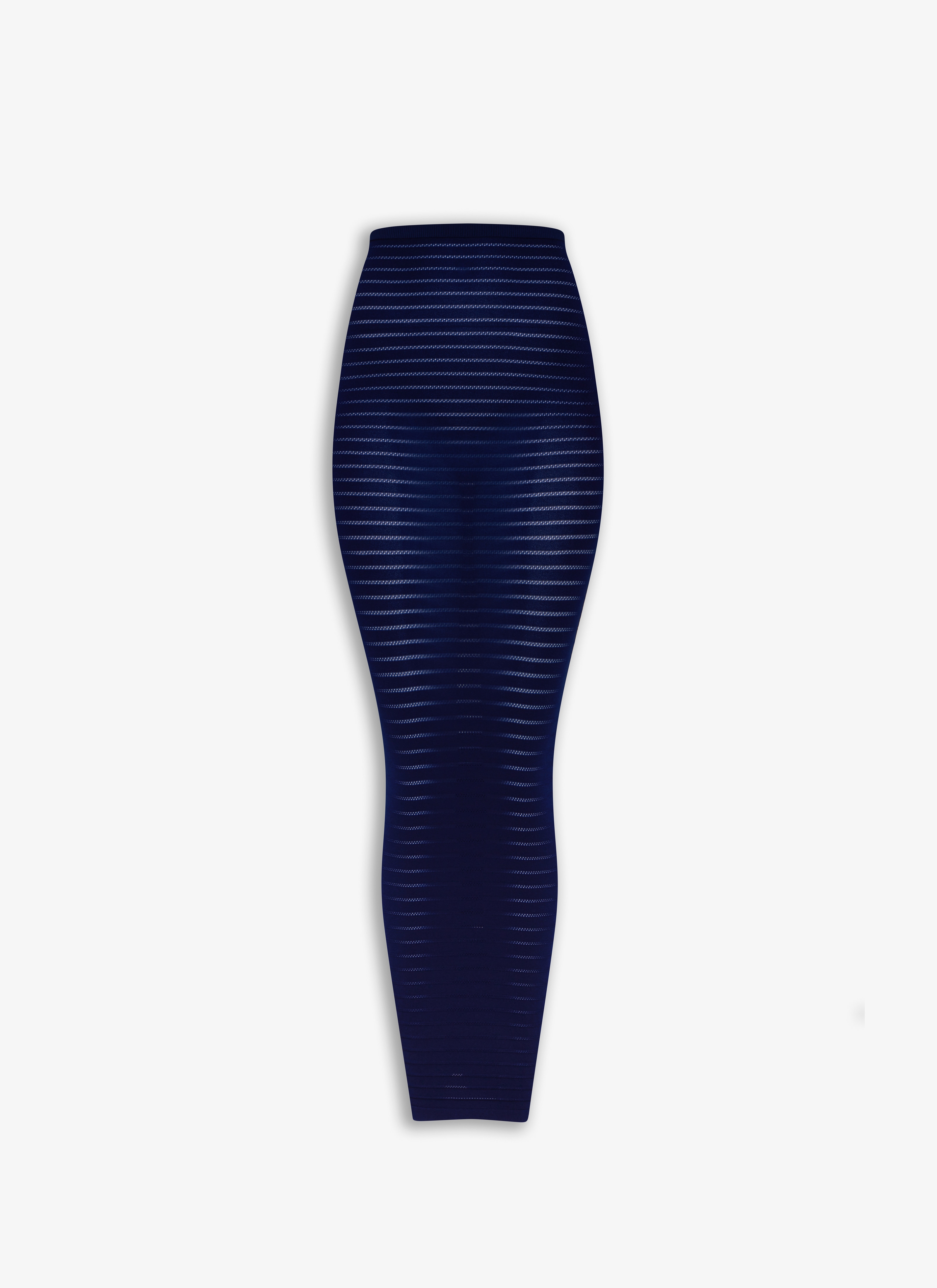 ALAÏA BLAU GESTREIFTER SCHLAUCHROCK
