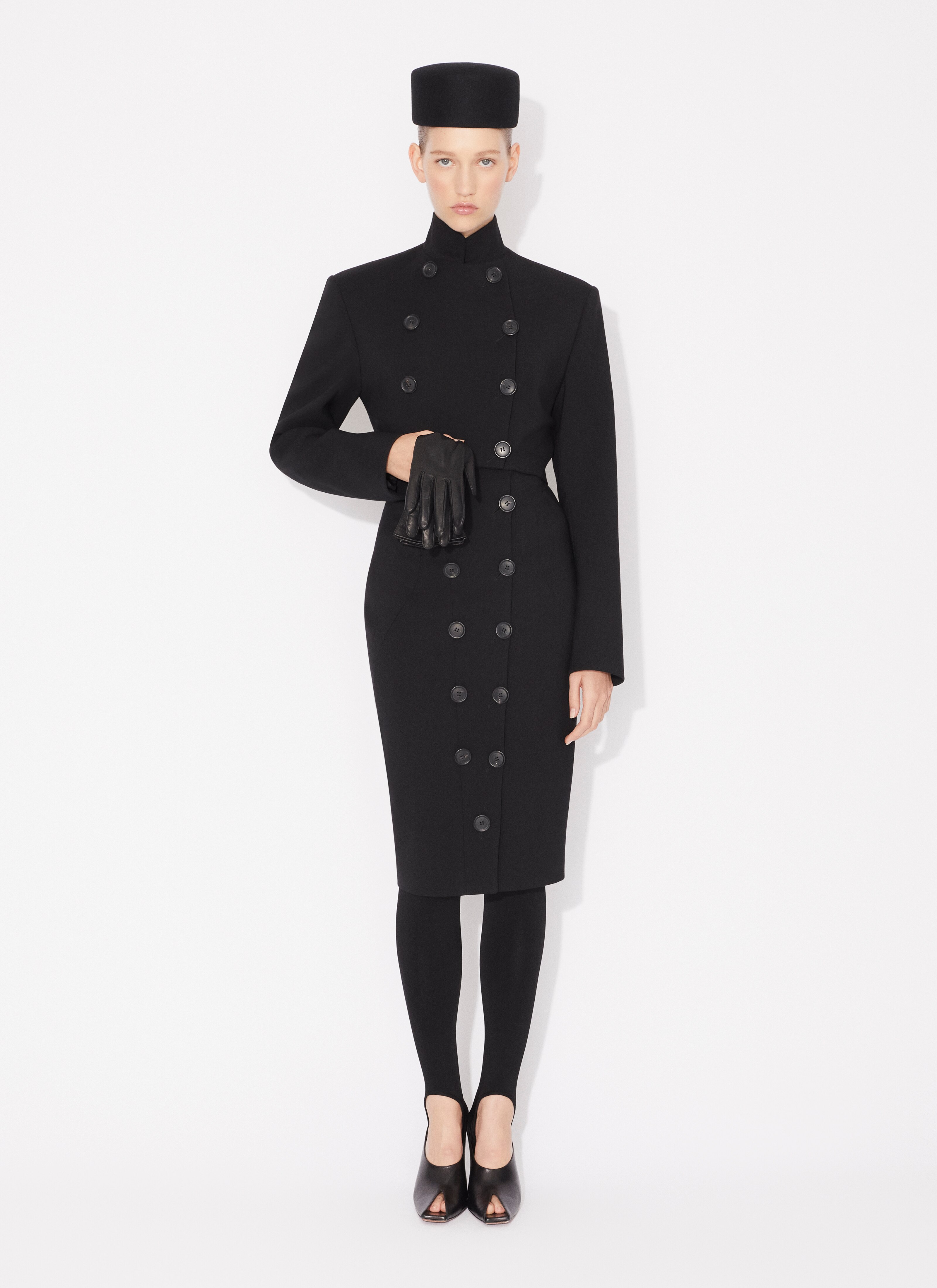 ALAÏA BLACK SHORT CROPPED JACKET