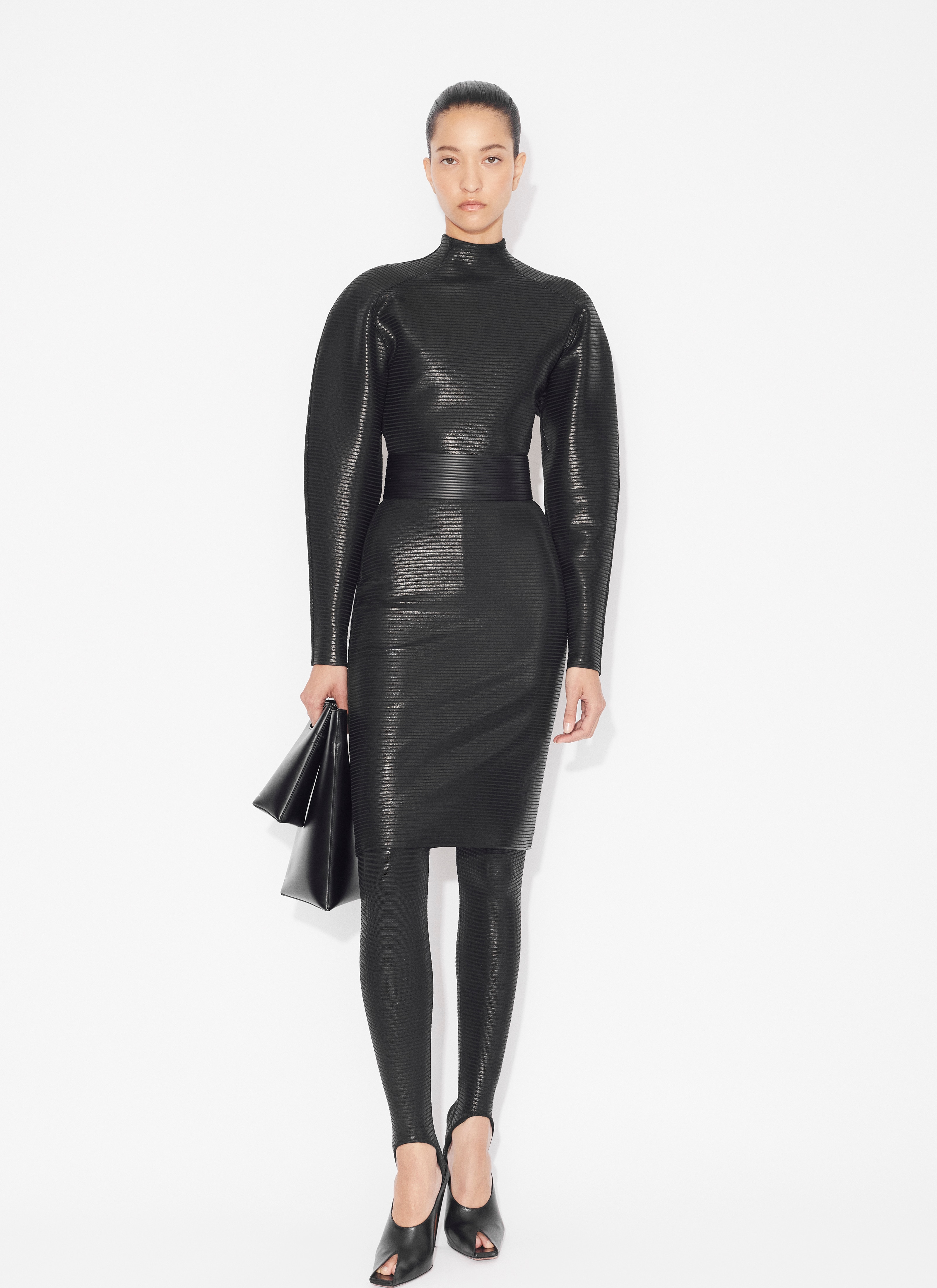 ALAÏA  BESCHICHTETE LEGGINGS