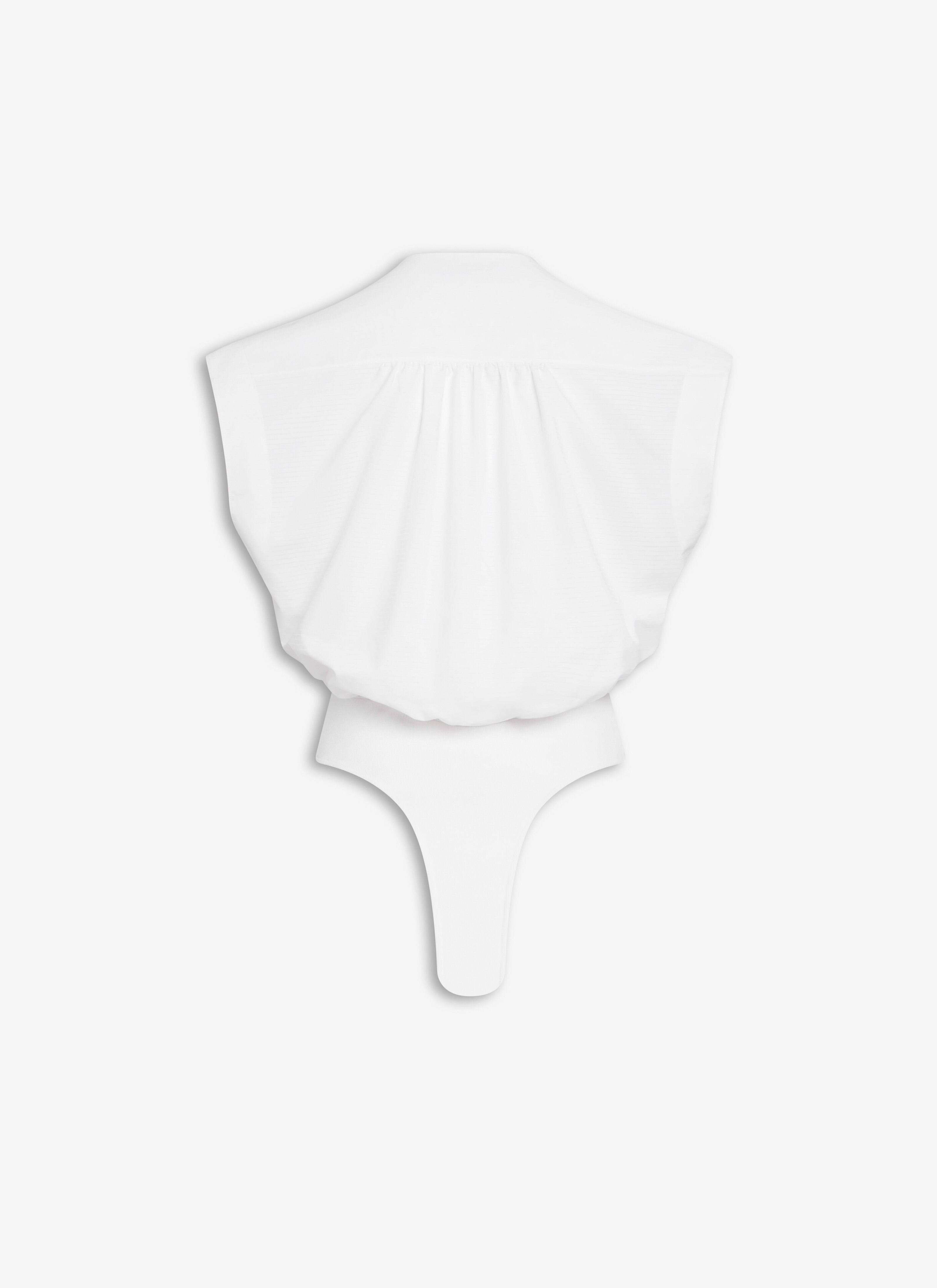 ALAÏA WHITE DICKEY BODY-SHIRT