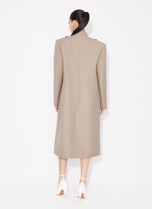 WOOL LARGE COAT ALAÏA NUDE WOOL LARGE COAT