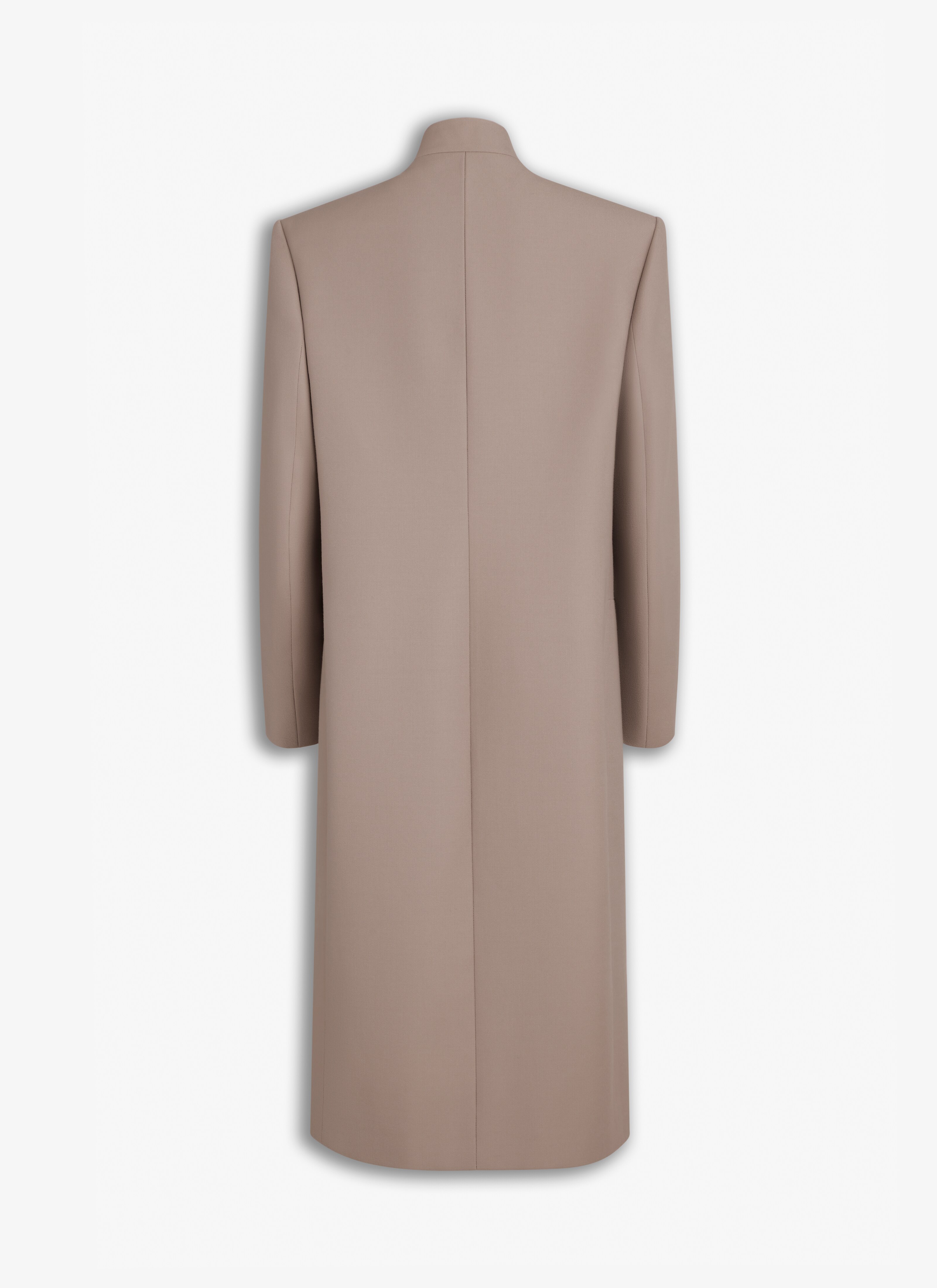 ALAÏA NUDE WOOL LARGE COAT