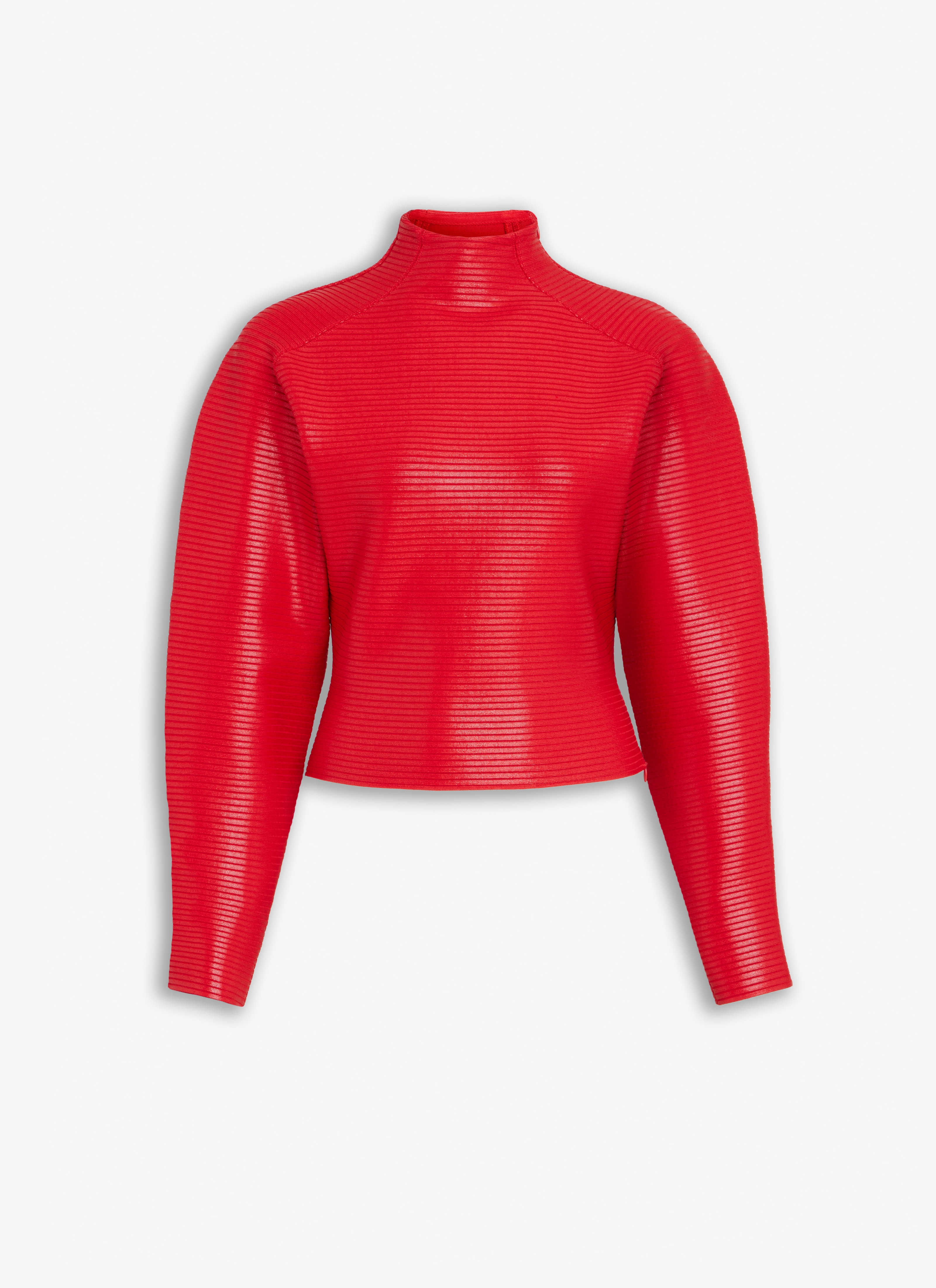ALAÏA ROT  BESCHICHTETER PULLOVER