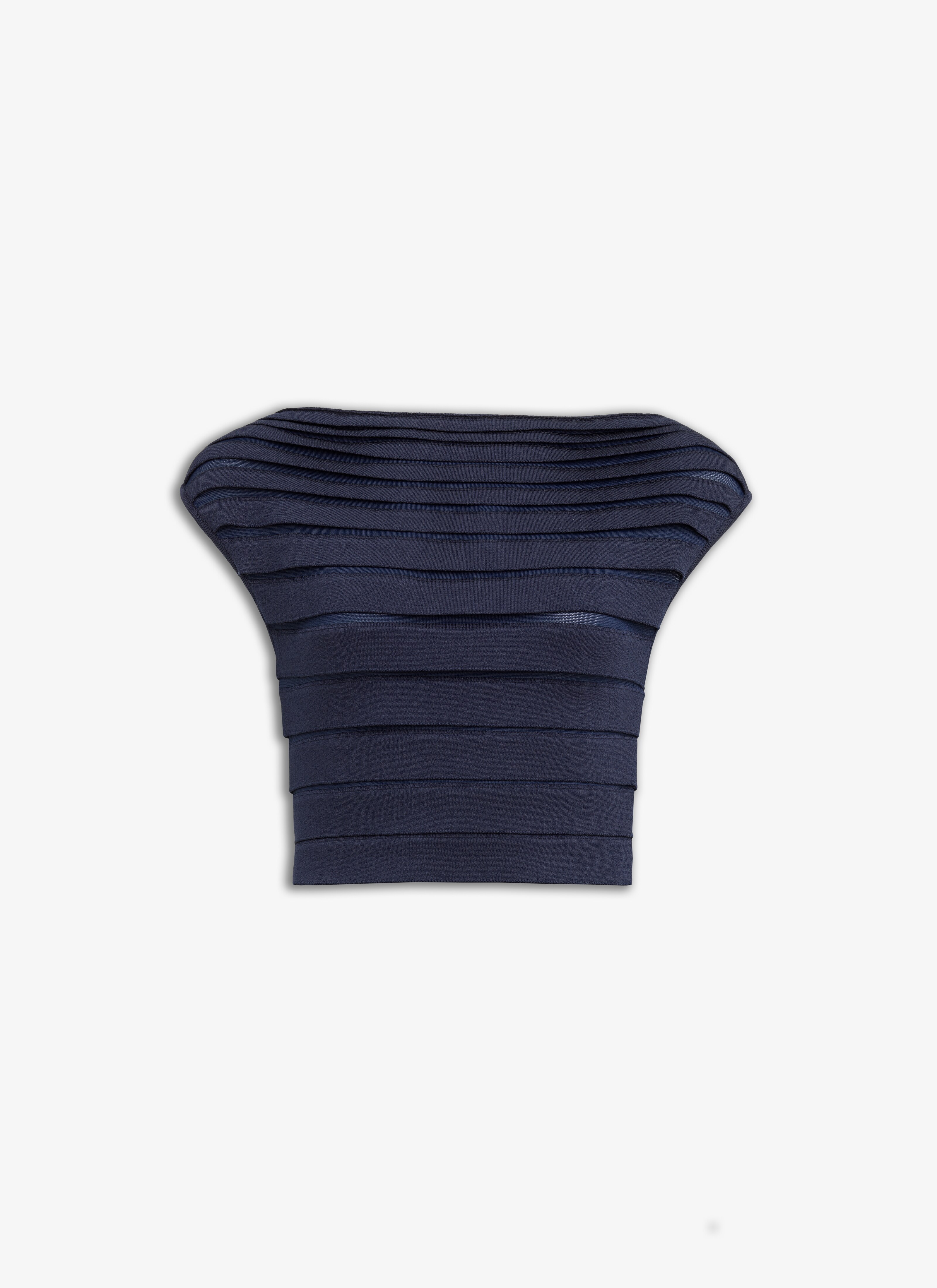 ALAÏA MIDNIGHT SCALLOP TOP