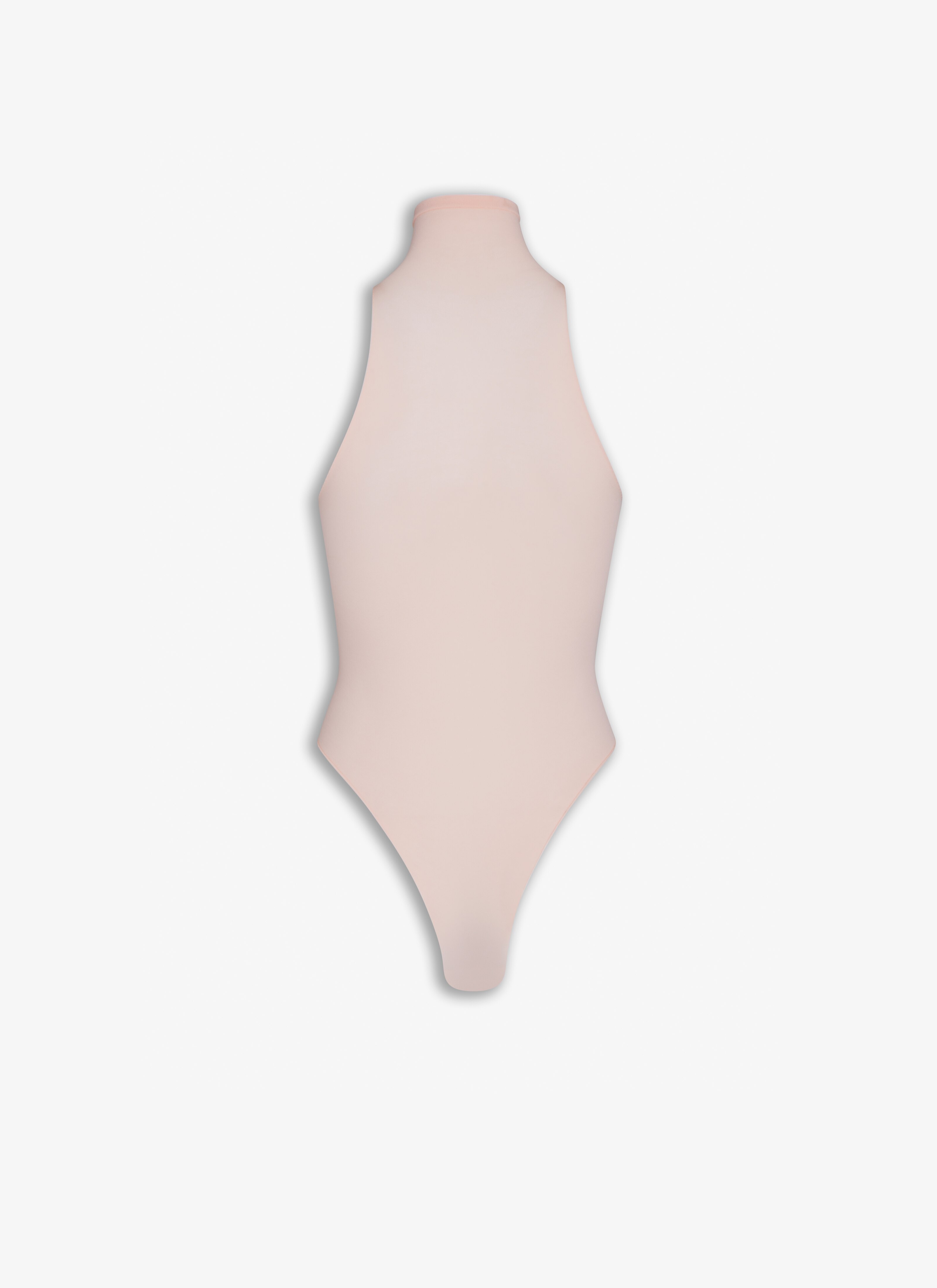 ALAÏA APRICOT FITTED BODY IN FINE KNIT