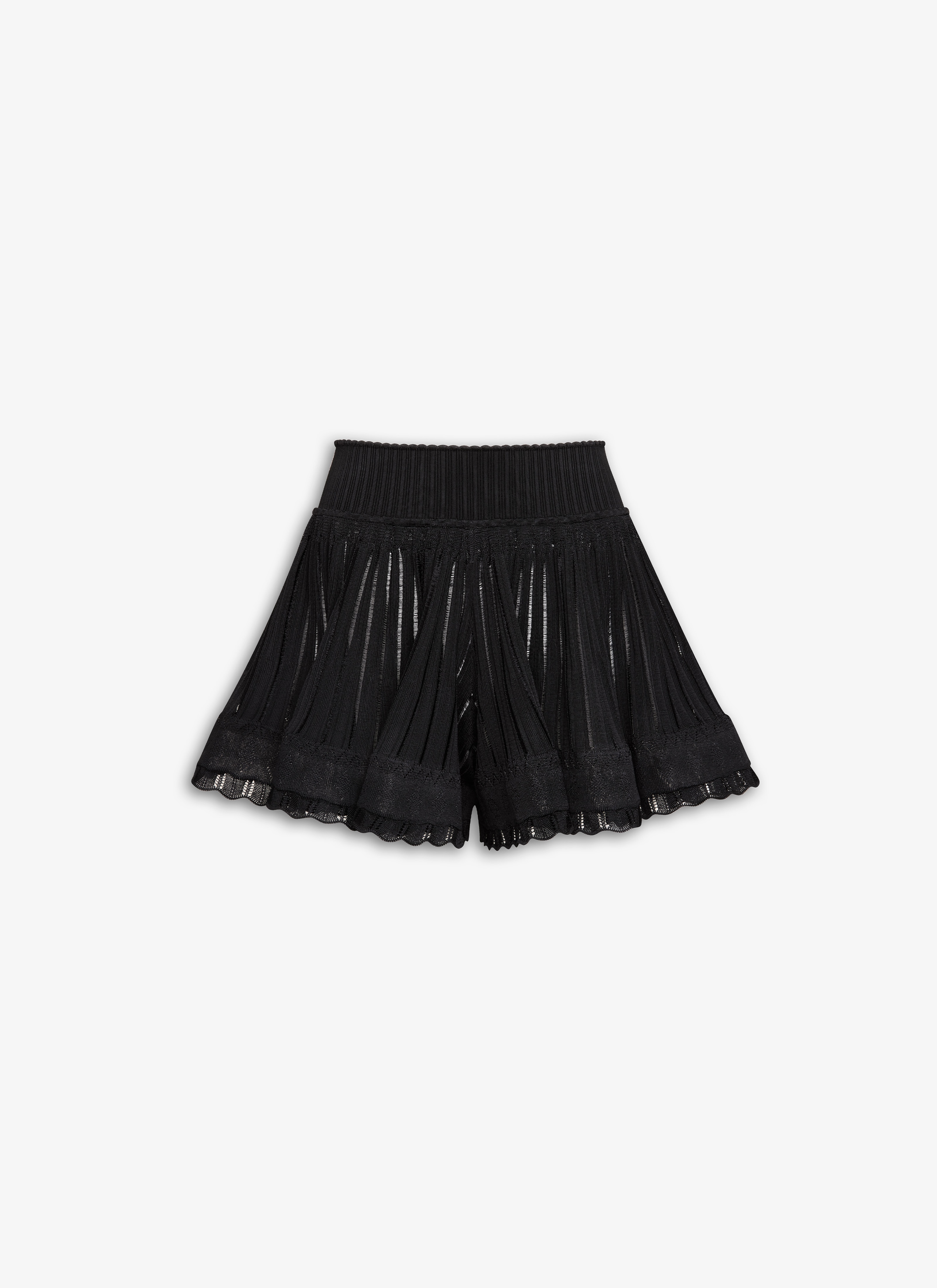 ALAÏA BLACK CRINOLINE SHORTS