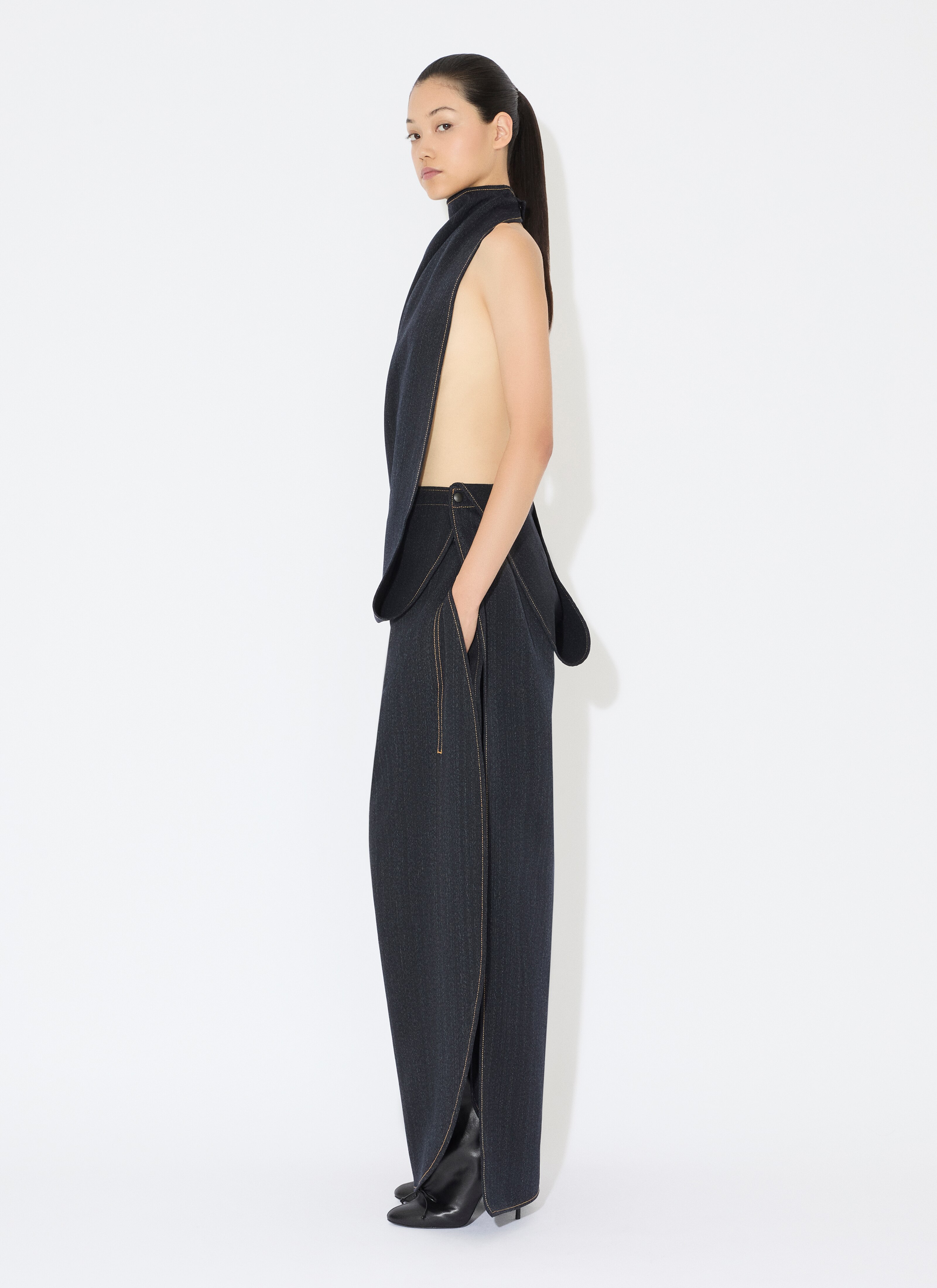 コート Alaia Cappotto Arrotondato In Cotone ALAÏA CAPPOTTO ARROTONDATO | ALAÏA VA