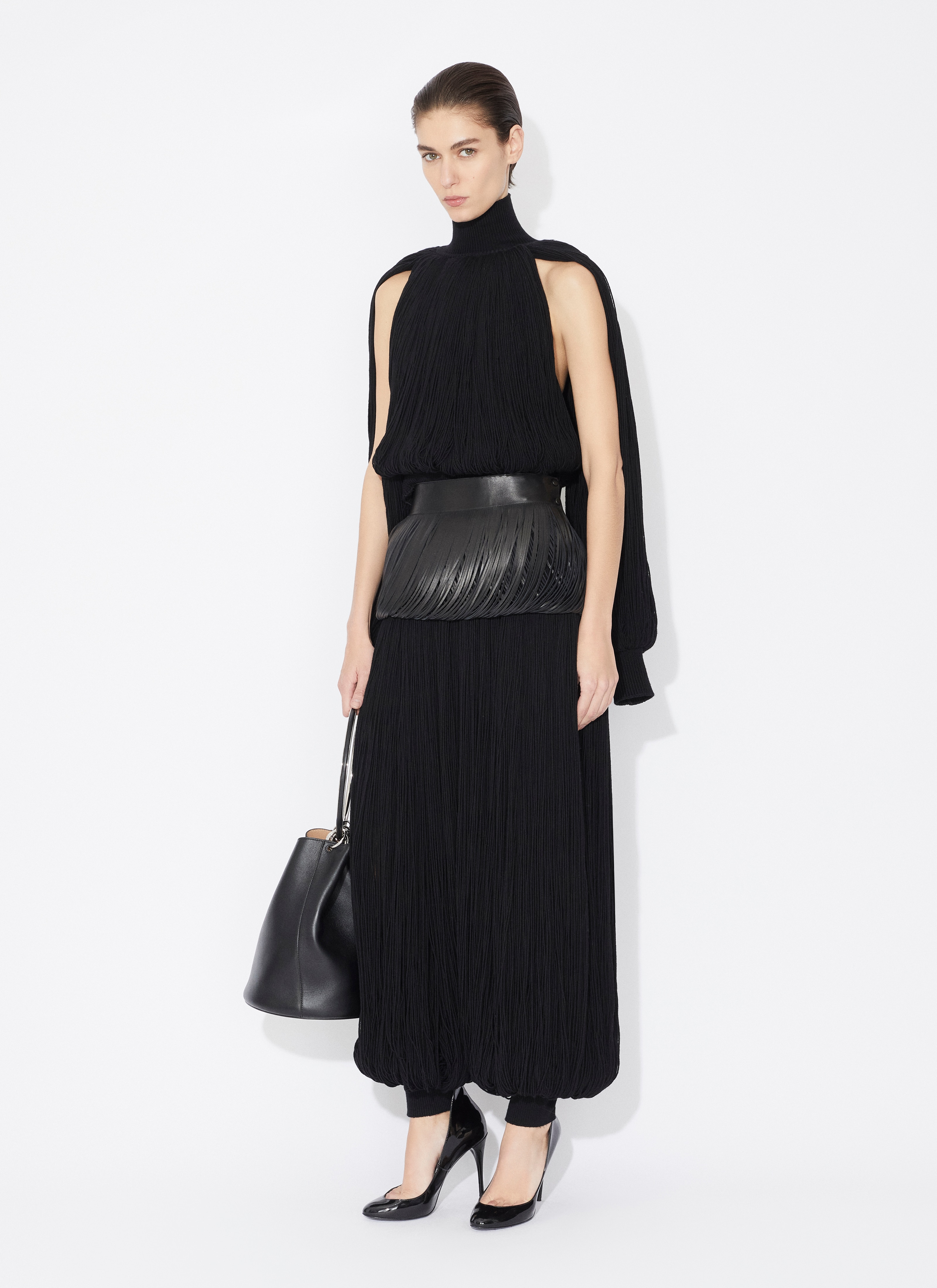 ALAÏA  JERSEY DE PUNTO CON FLECOS